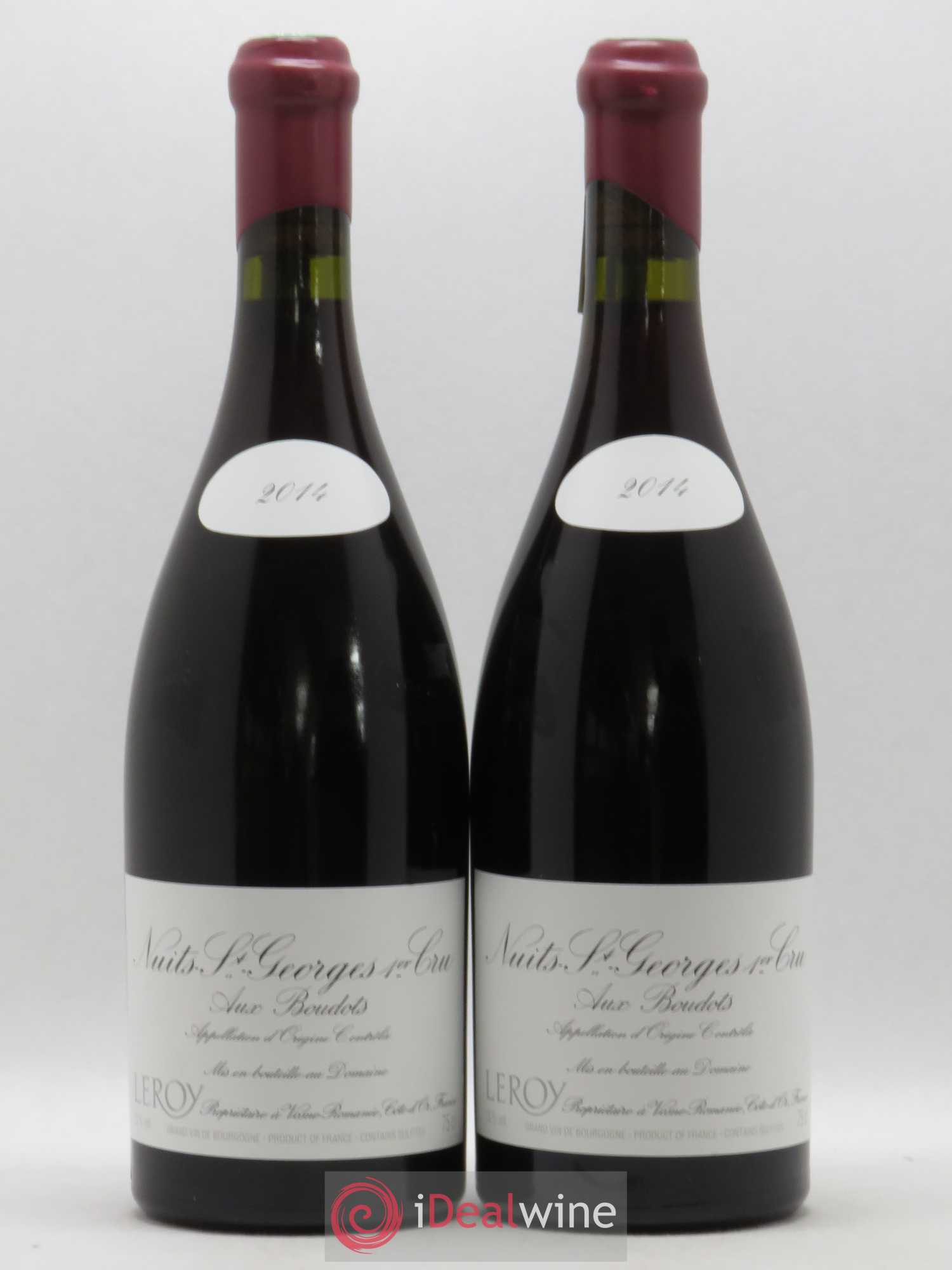 Nuits-Saint-Georges 1er Cru Aux Boudots Leroy (Domaine) 2014 - Lot de 2 bouteilles - 0