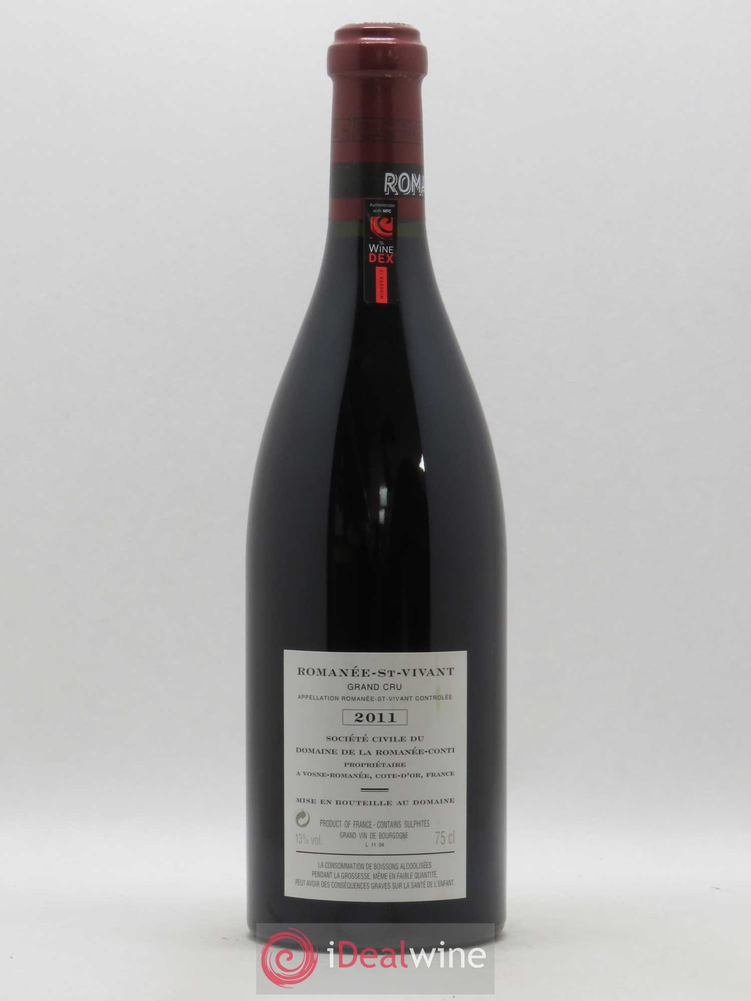 Romanée-Saint-Vivant Grand Cru Domaine de la Romanée-Conti 2011 - Lot de 1 bouteille - 1