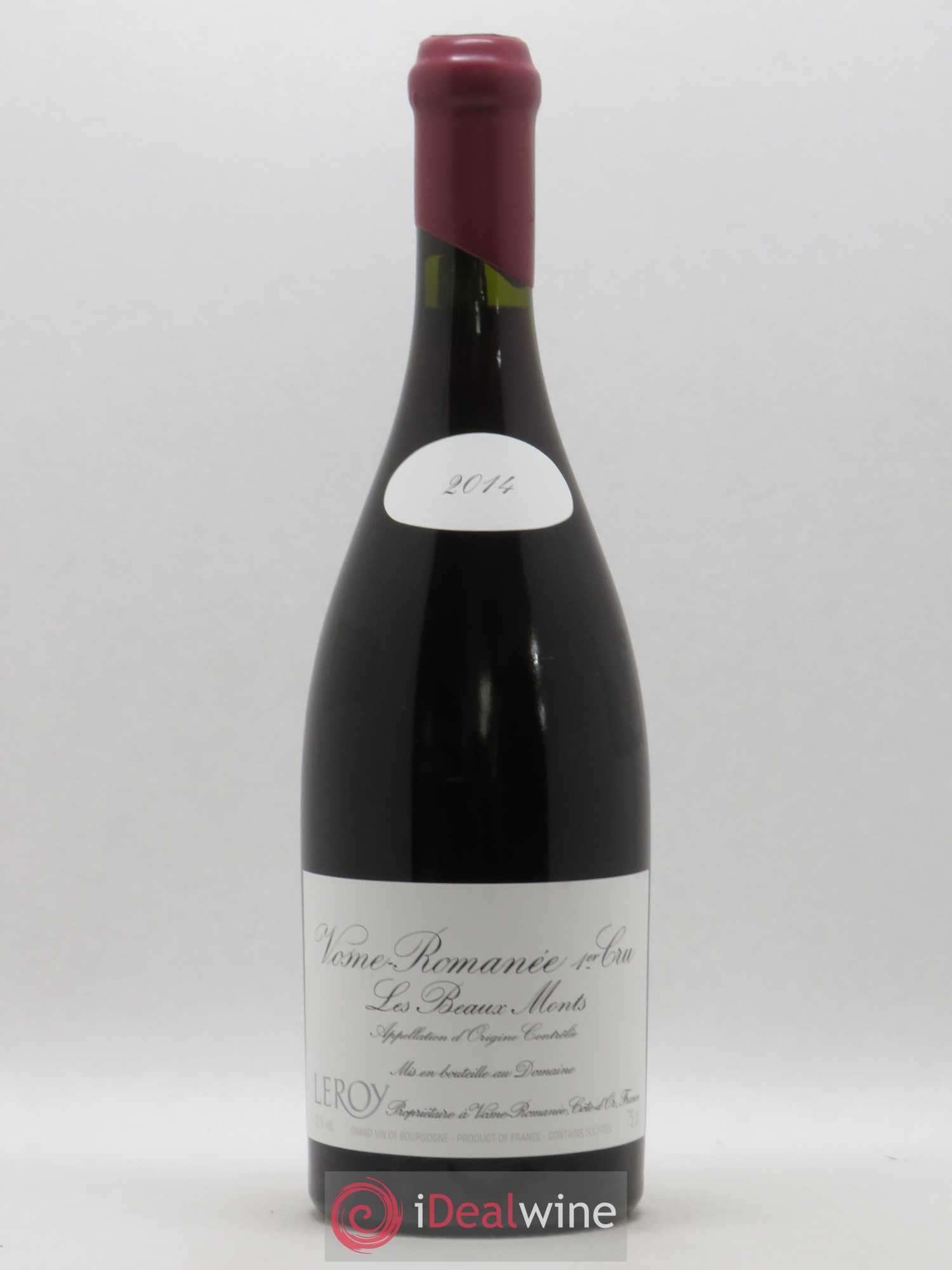 Vosne-Romanée 1er Cru Les Beaux-Monts Leroy (Domaine) 2014 - Lot de 1 bouteille - 0