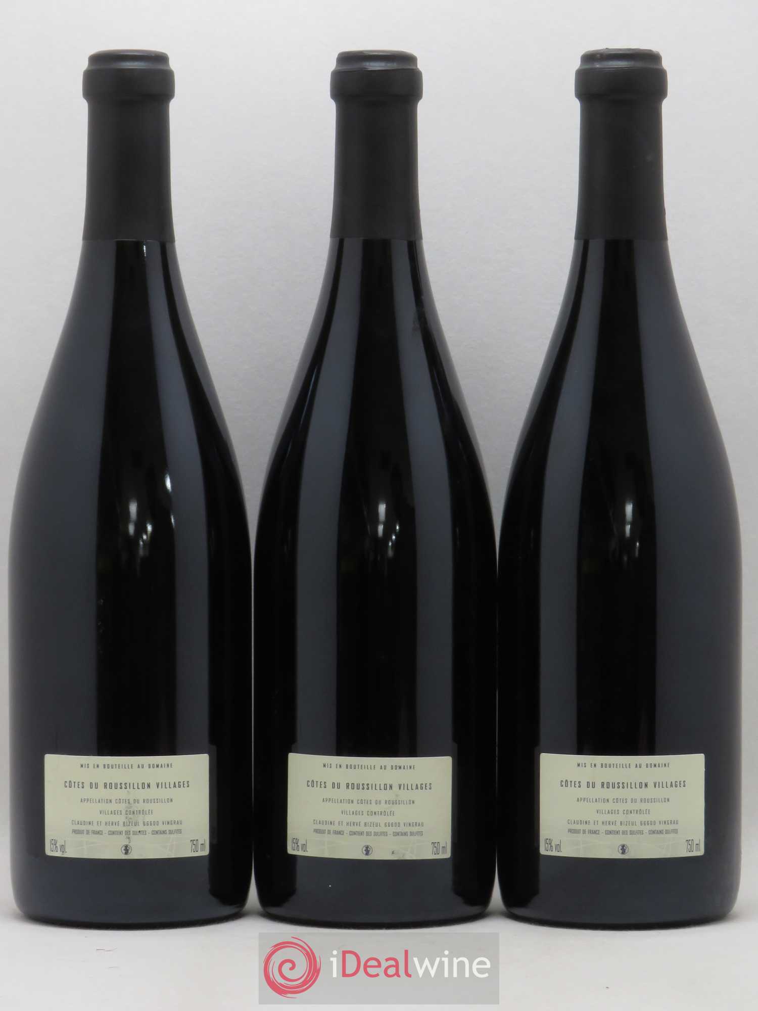 Côtes du Roussillon Villages Clos des Fées La Petite Sibérie Hervé Bizeul 2015 - Lot de 3 bouteilles - 1