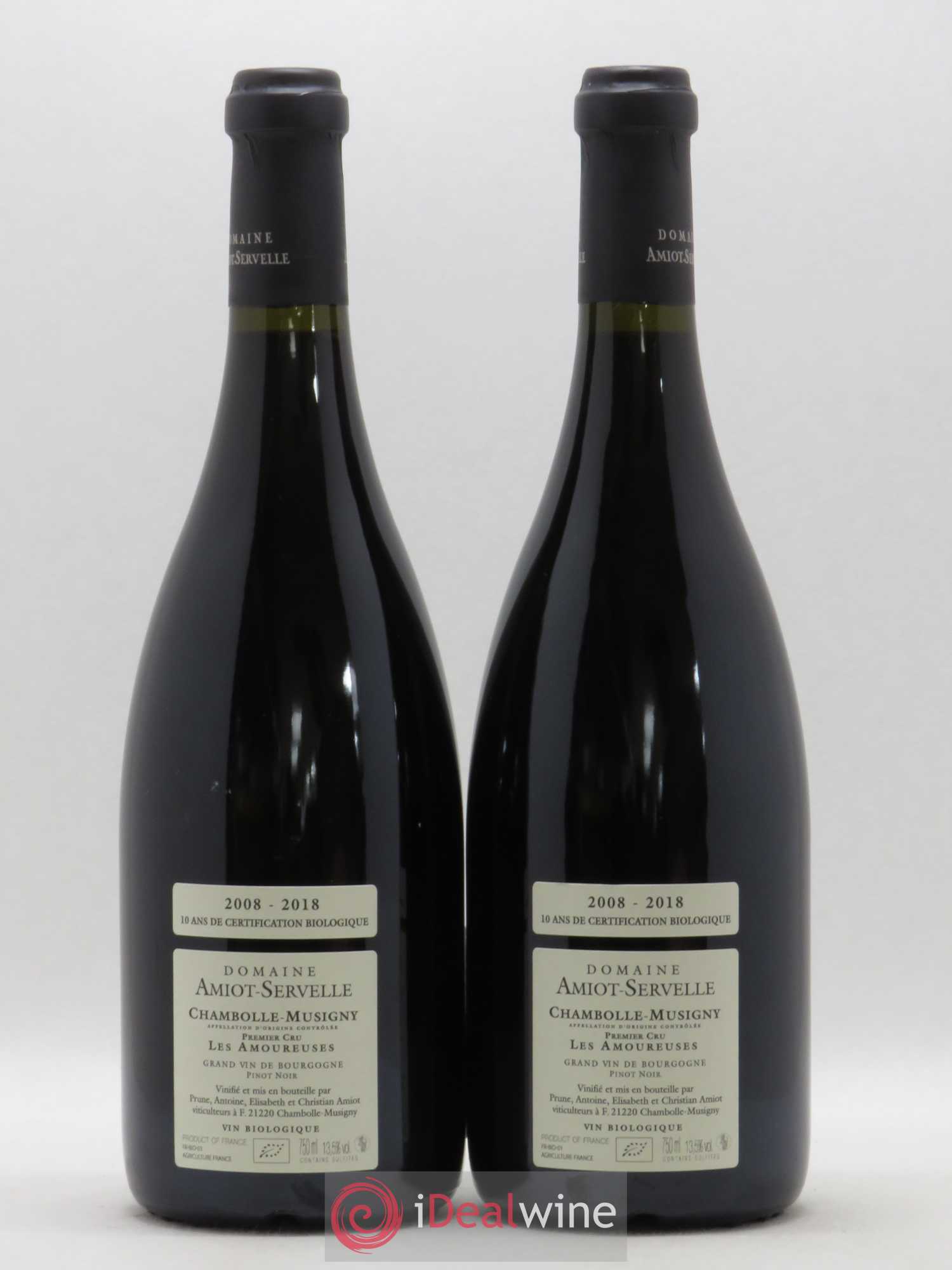 Chambolle-Musigny 1er Cru Les Amoureuses Amiot-Servelle 2018 - Lot de 2 bouteilles - 1