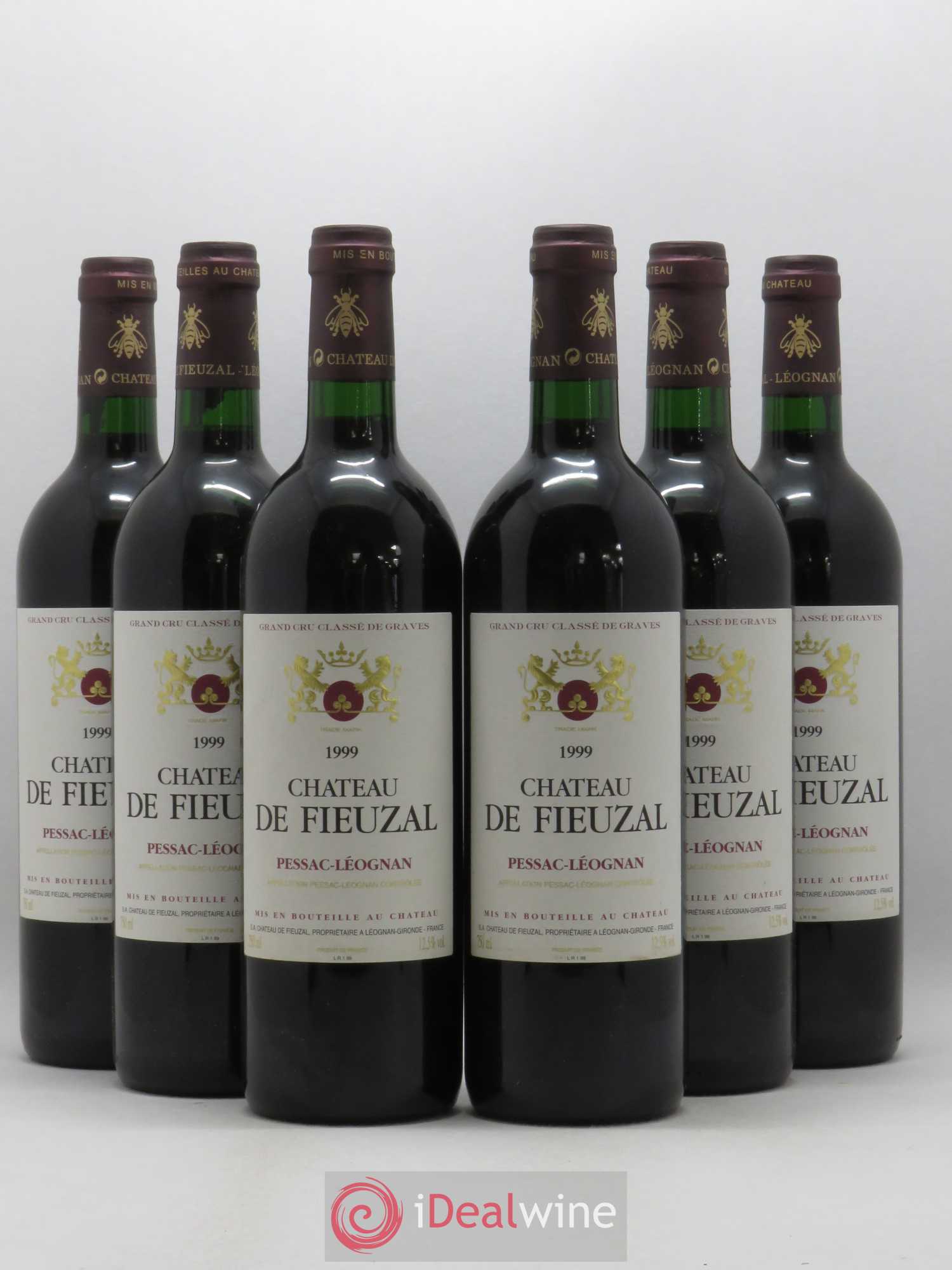 Château de Fieuzal Cru Classé de Graves 1999 - Lot de 6 bouteilles - 0