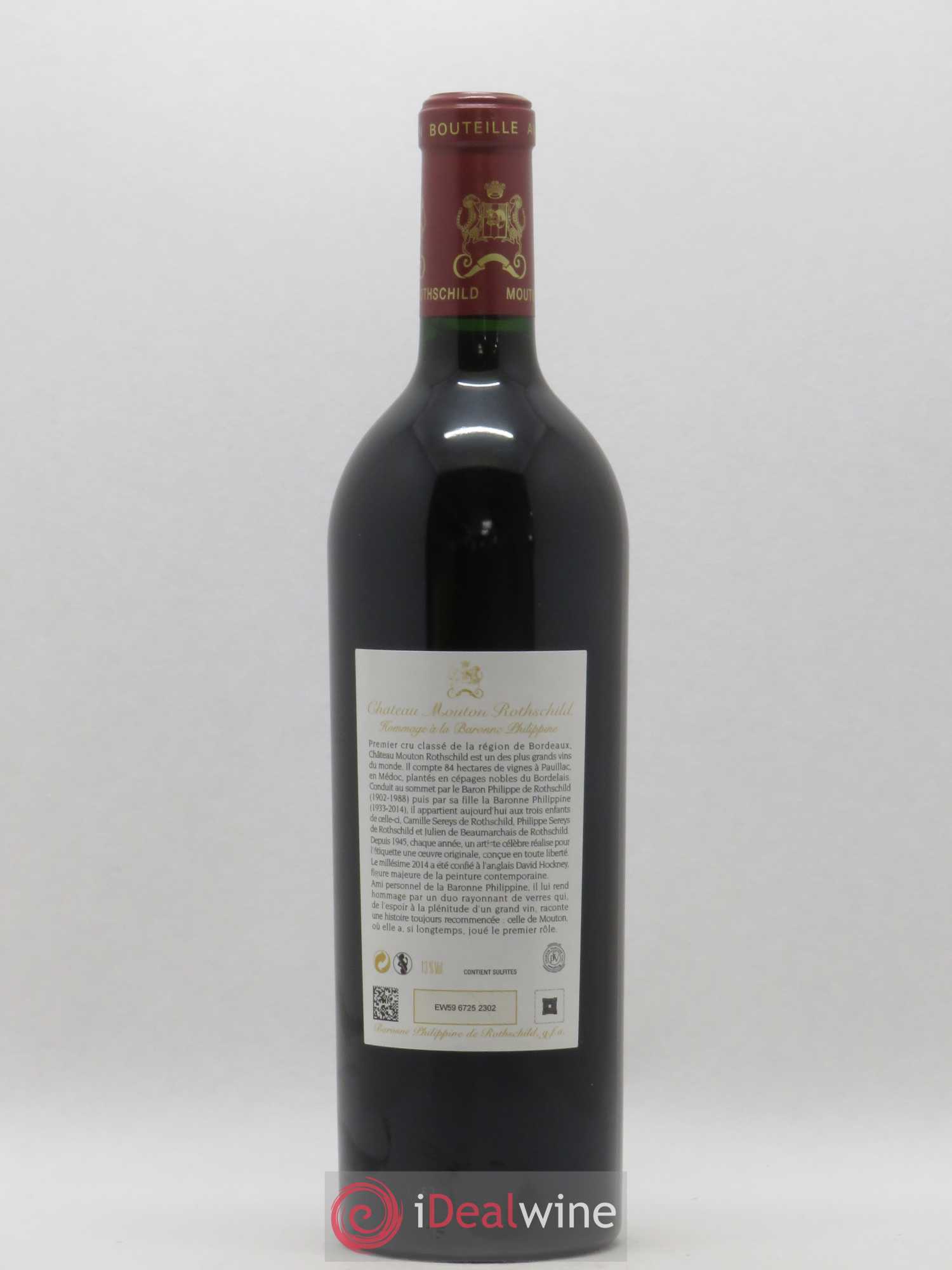Château Mouton Rothschild 1er Grand Cru Classé 2014 - Lot de 1 bouteille - 1