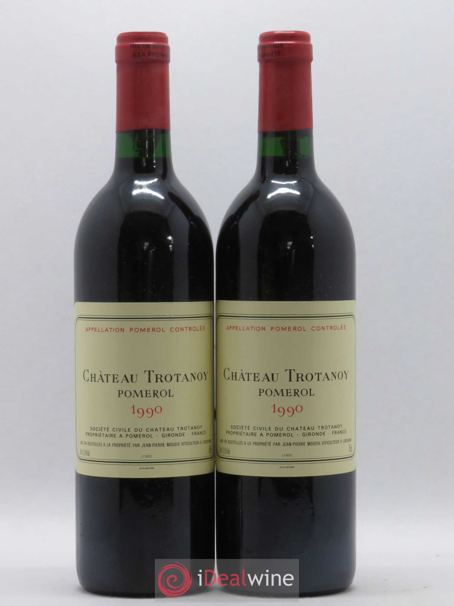 Château Trotanoy 1990 - Lot de 2 bouteilles - 0