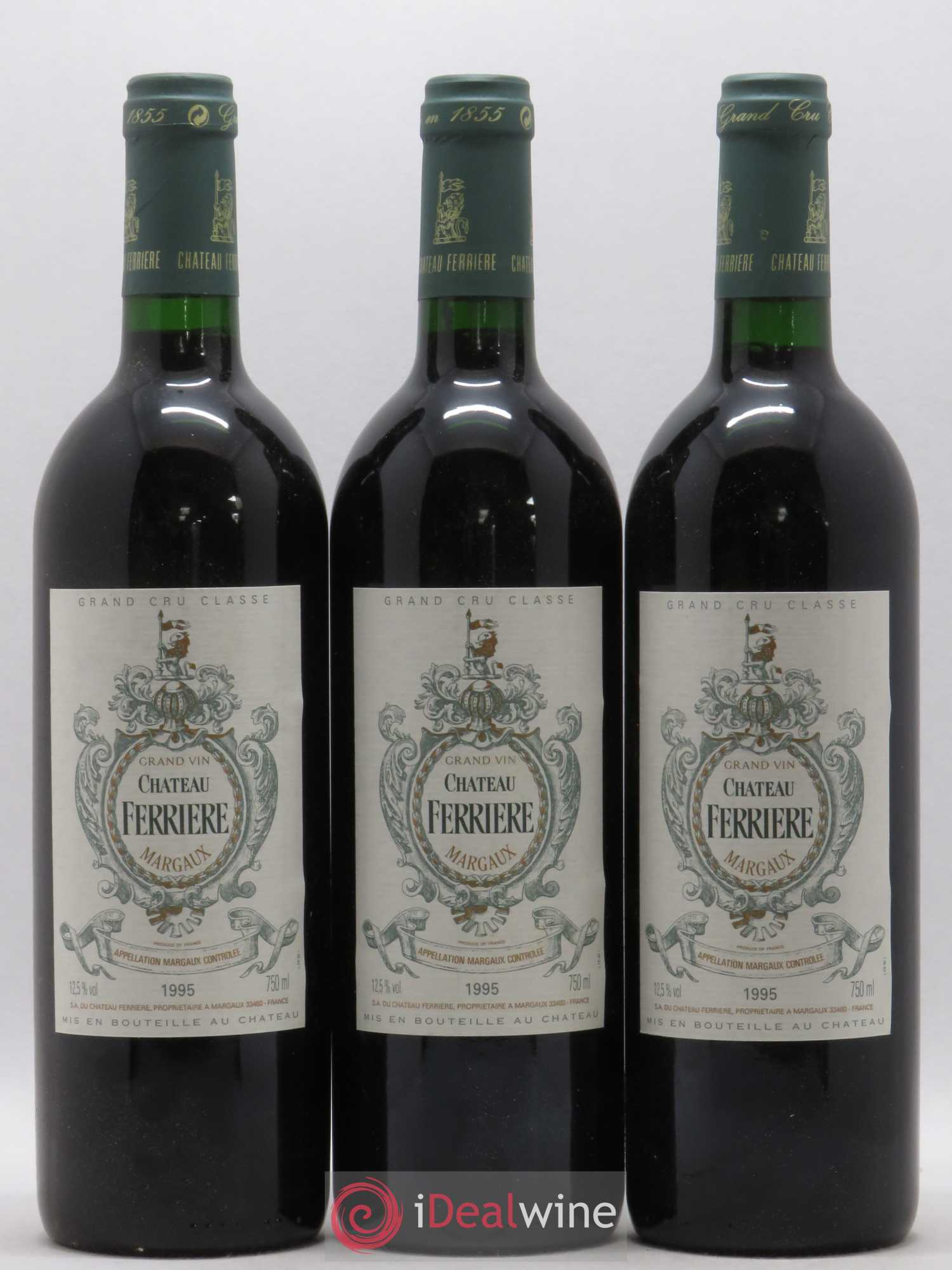 Château Ferrière 3ème Grand Cru Classé 1995 - Lot de 6 bouteilles - 1