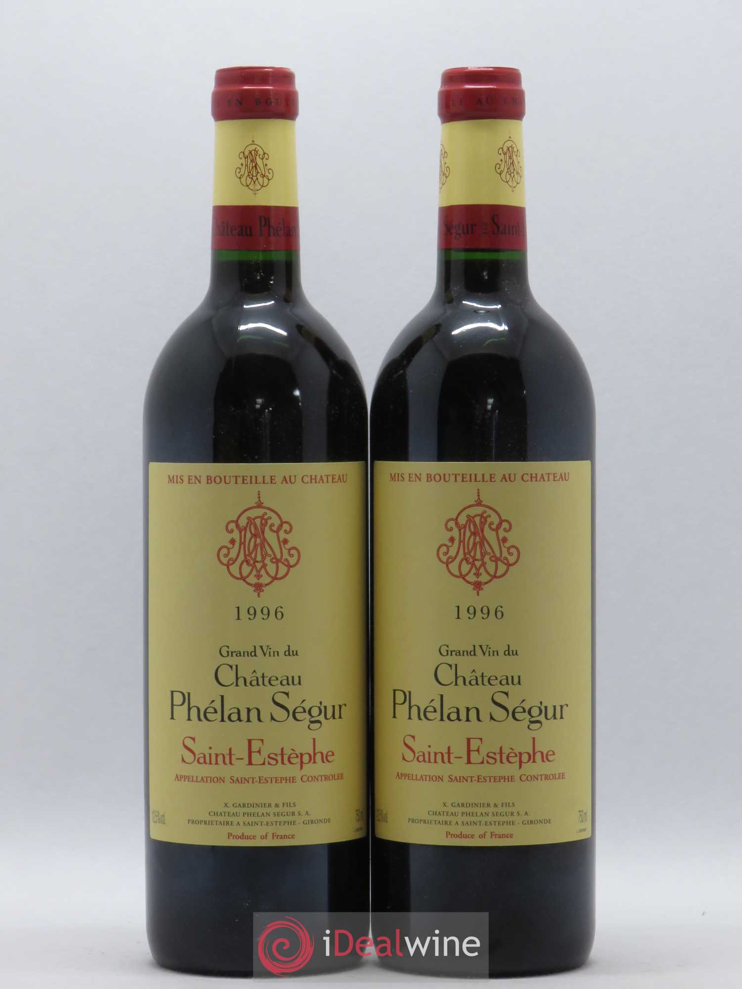 Château Phélan Ségur 1996 - Lot de 2 bouteilles - 0