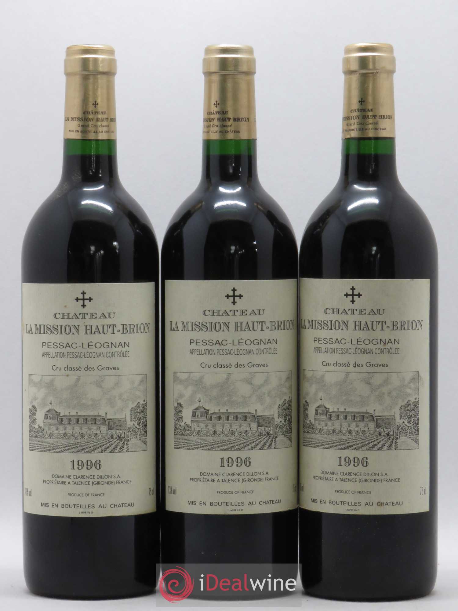 Château la Mission Haut-Brion Cru Classé de Graves 1996 - Lot de 6 bouteilles - 2