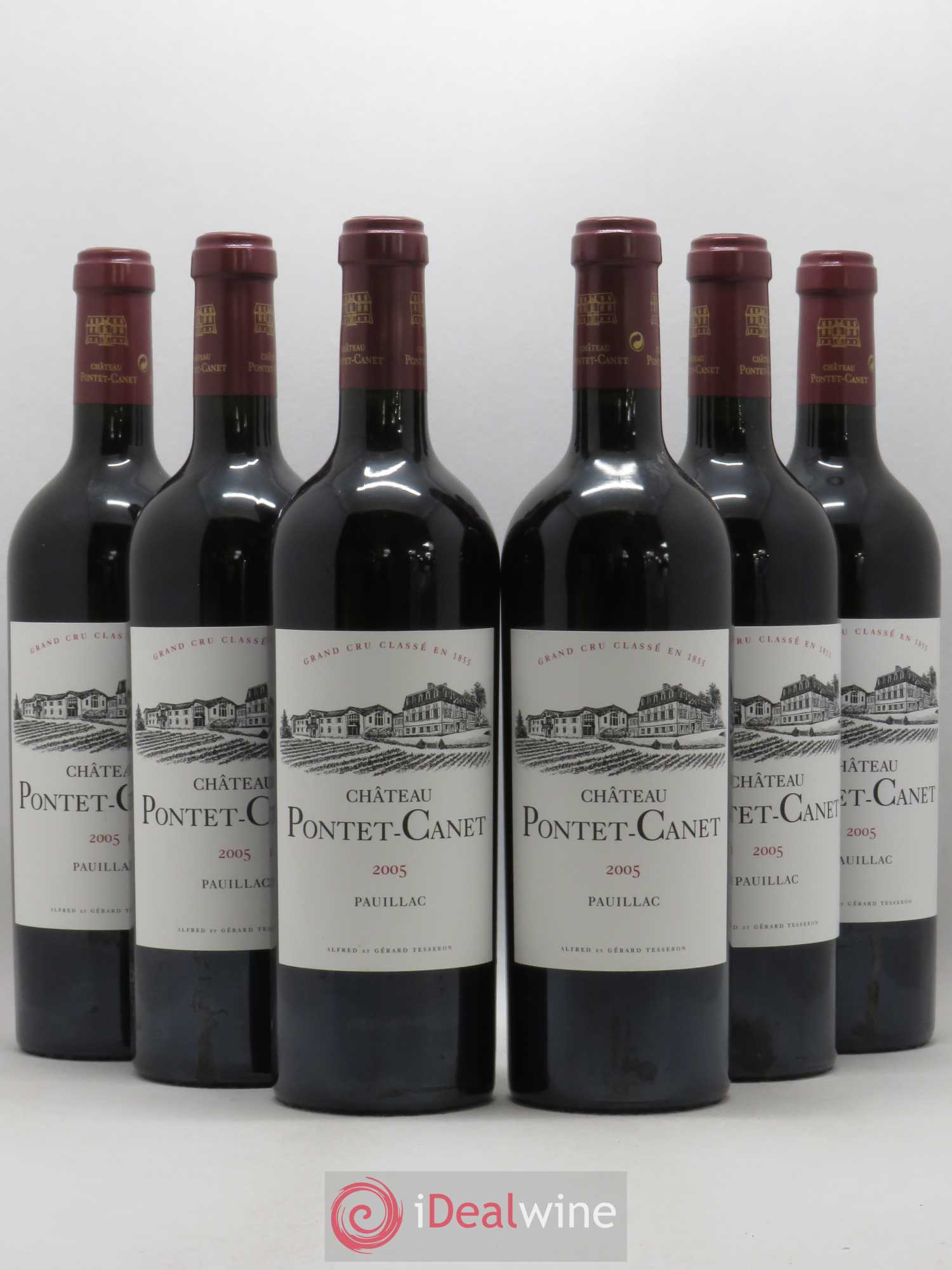 Château Pontet Canet 5ème Grand Cru Classé 2005 - Lot de 6 bouteilles - 0