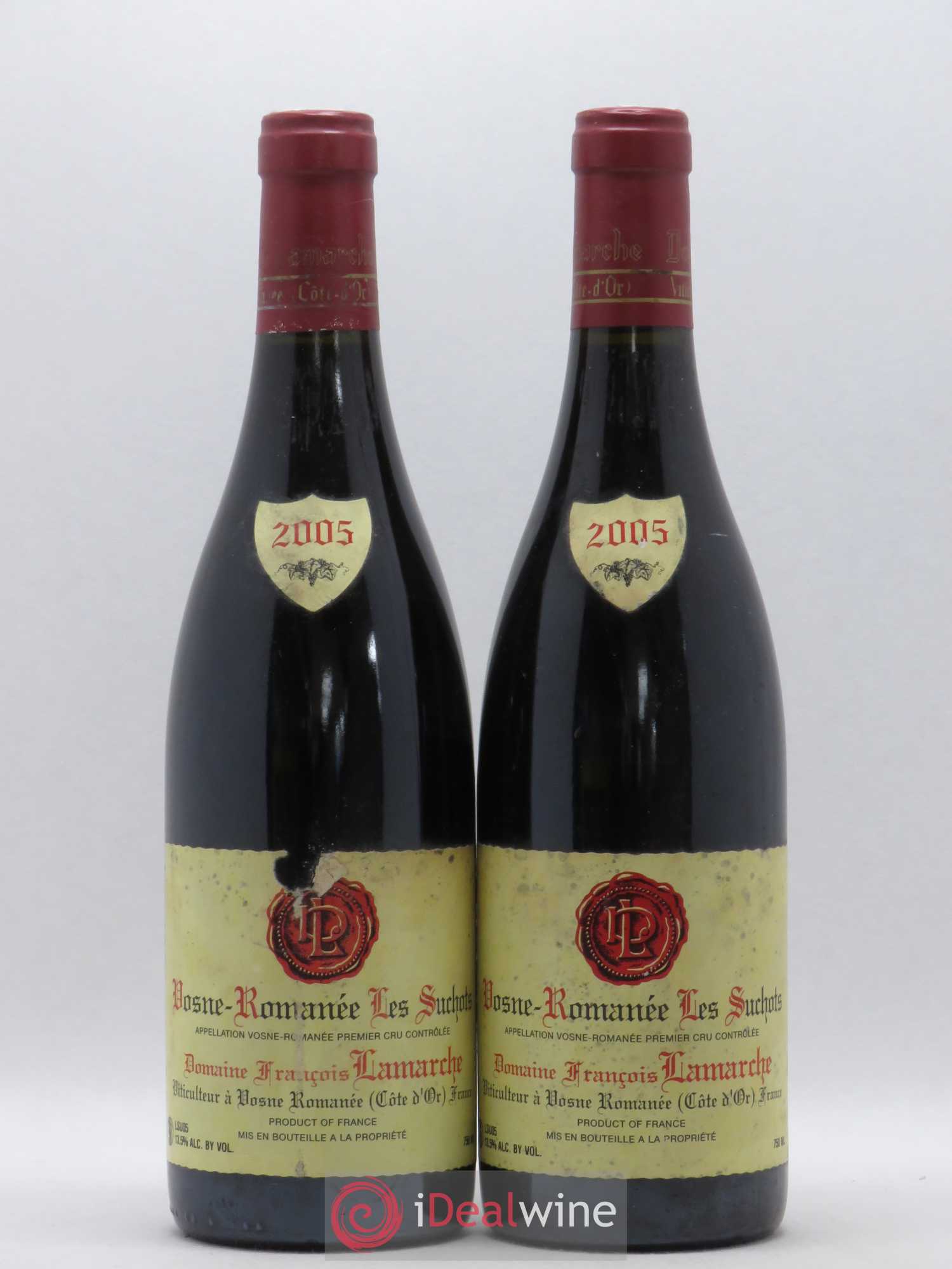 Vosne-Romanée 1er Cru Les Suchots Lamarche (Domaine) 2005 - Lot de 2 bouteilles - 0