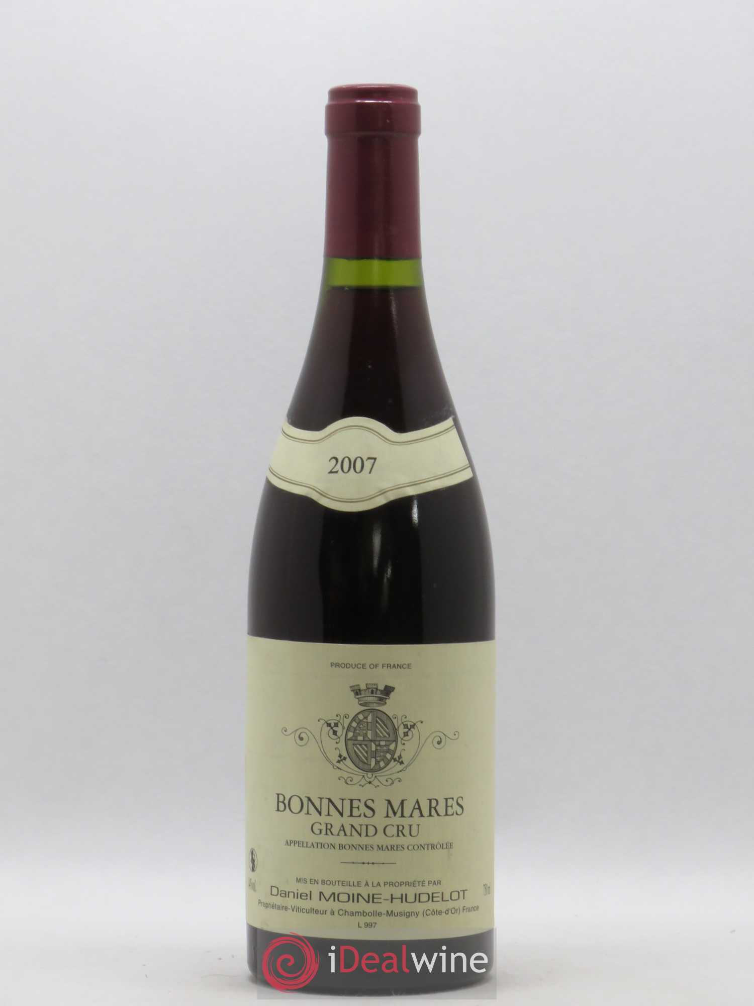Bonnes-Mares Grand Cru Moine-Hudelot (Domaine) 2007 - Lot de 1 bouteille - 0