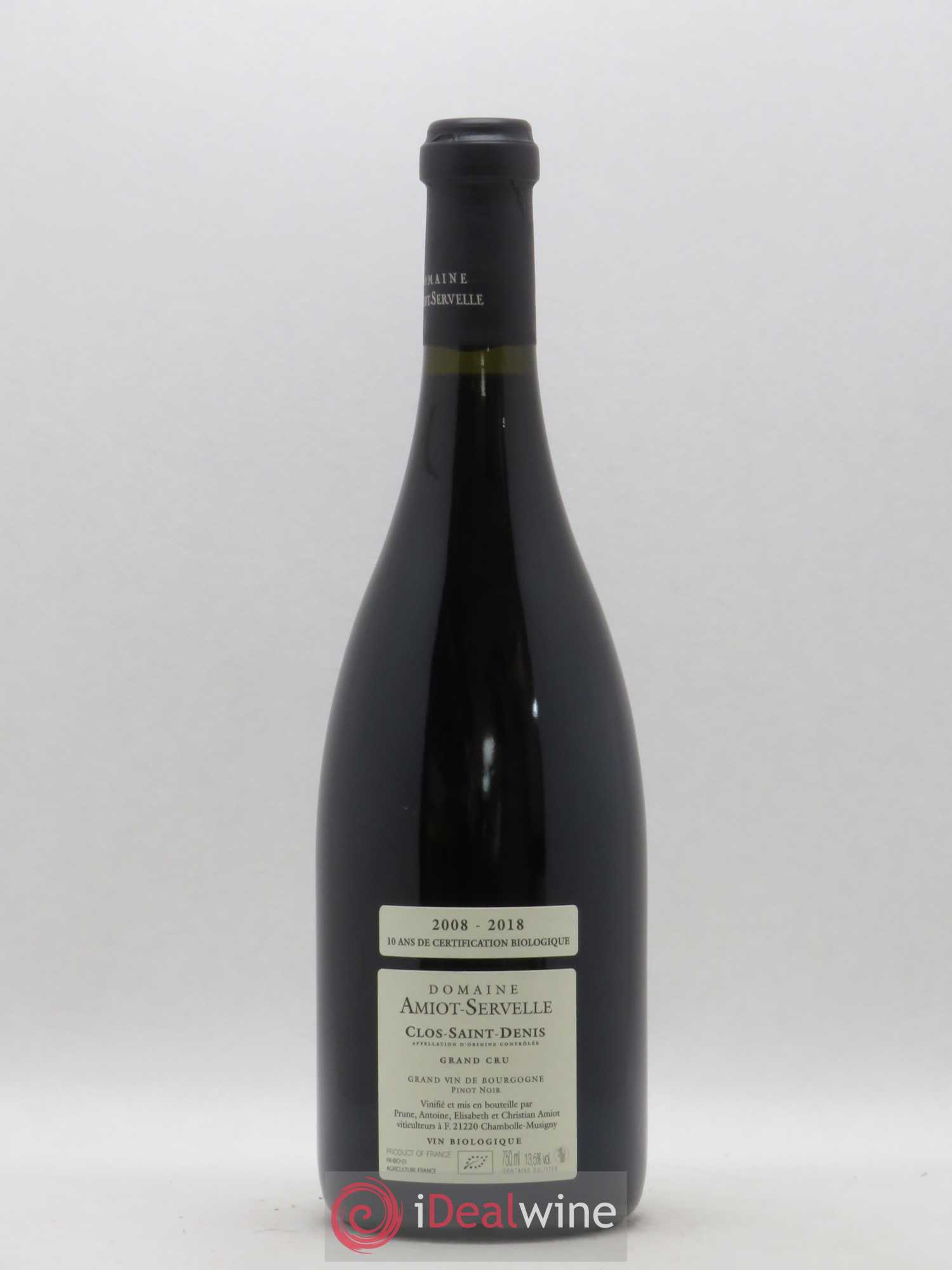 Clos Saint-Denis Grand Cru Amiot-Servelle 2018 - Lot de 1 bouteille - 1