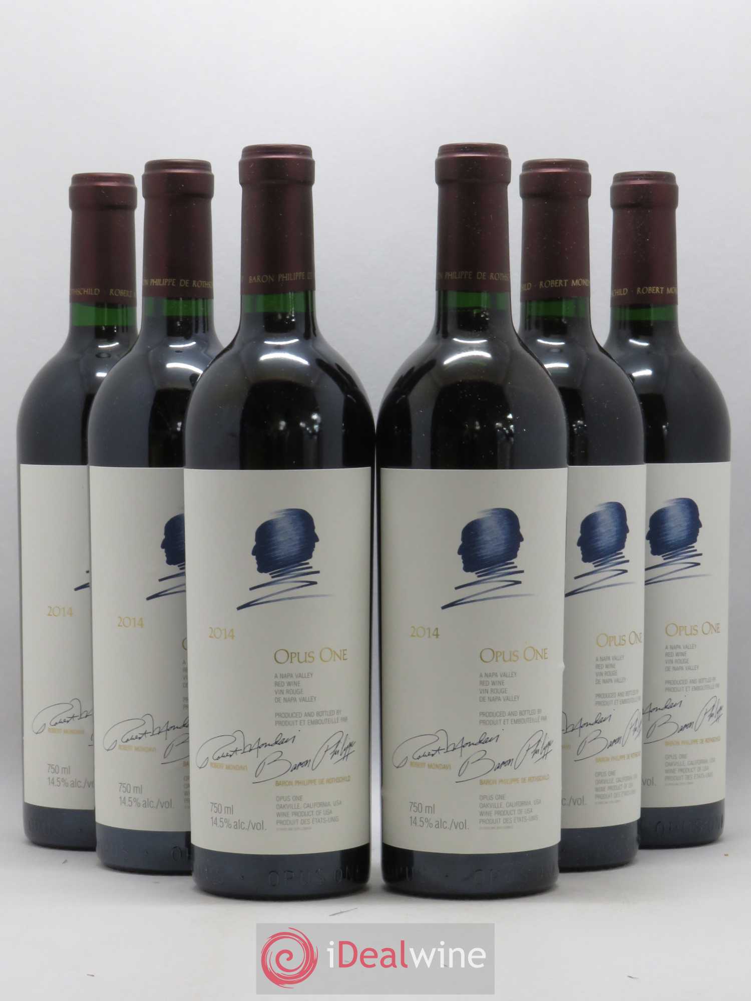 Napa Valley Opus One Robert Mondavi 2014 - Lot de 6 bouteilles - 0