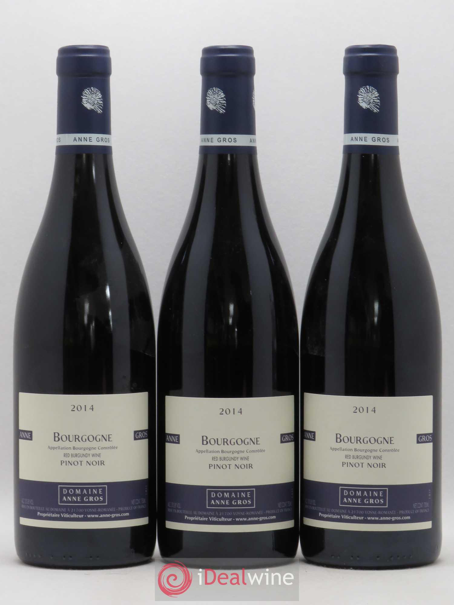 Bourgogne Pinot Noir Anne Gros 2014 - Lot de 3 bouteilles - 0