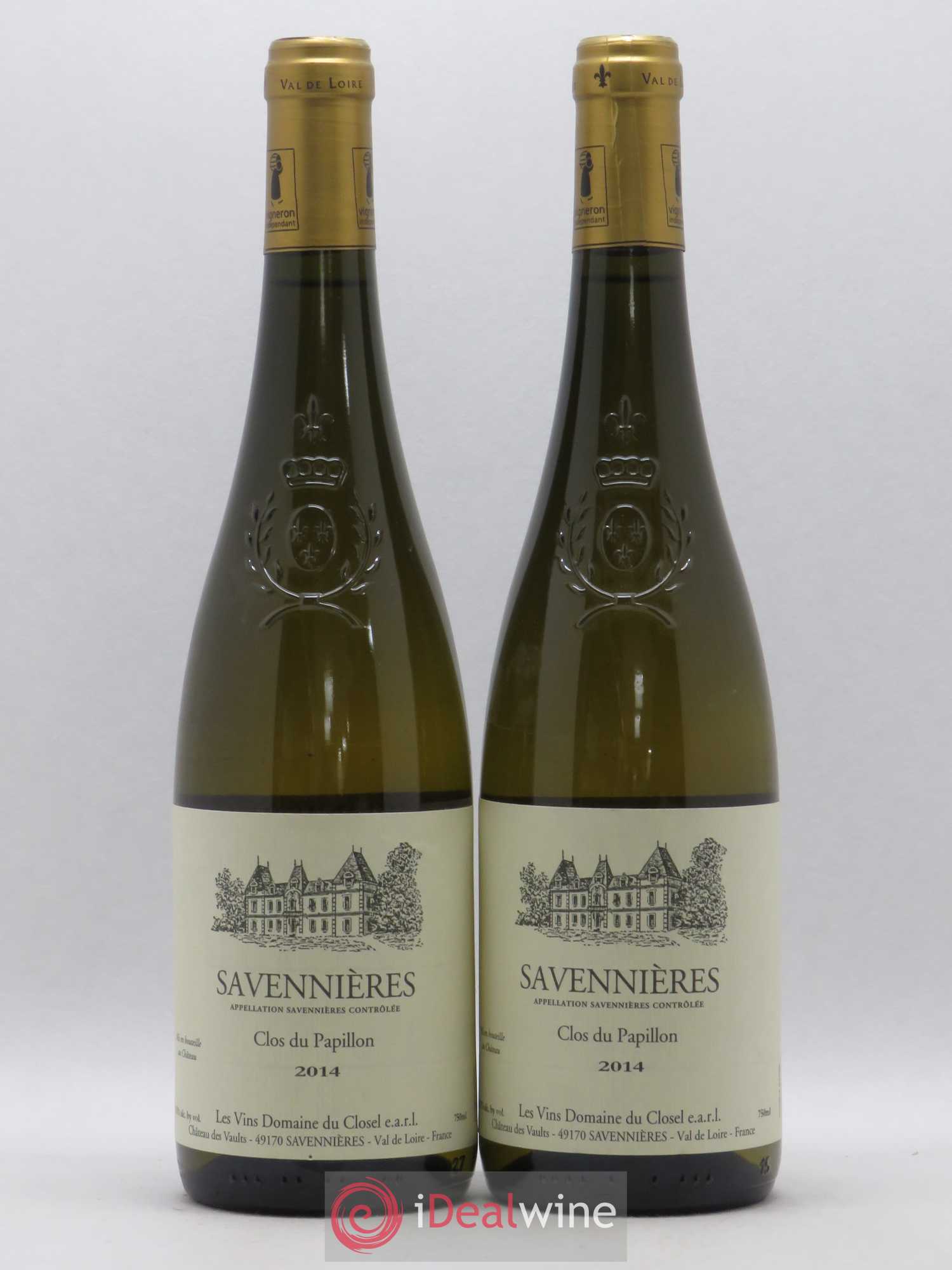 Savennières Clos du Papillon Domaine du Closel 2014 - Lot de 2 bouteilles - 0