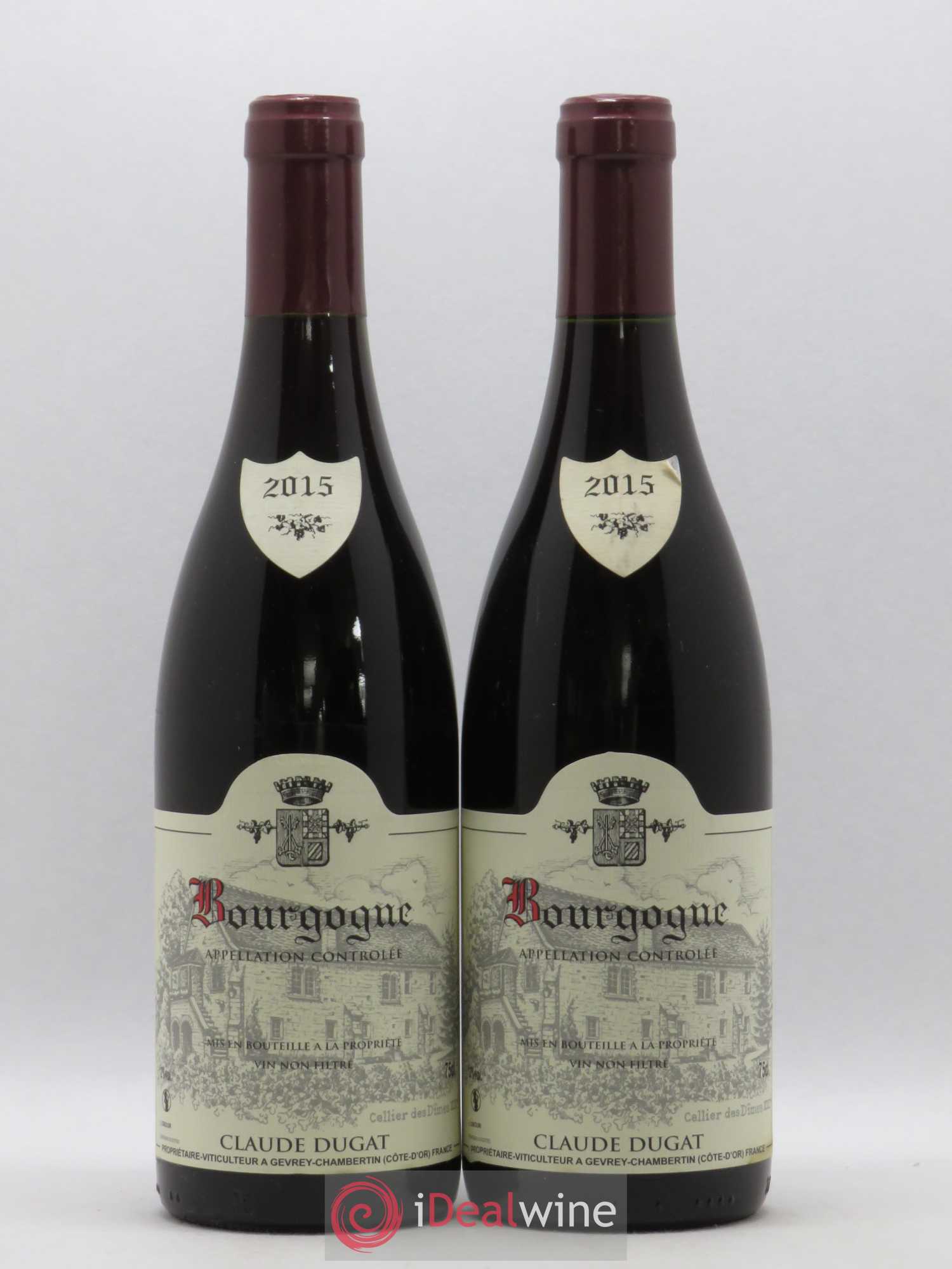 Bourgogne Claude Dugat 2015 - Lot de 2 bouteilles - 0