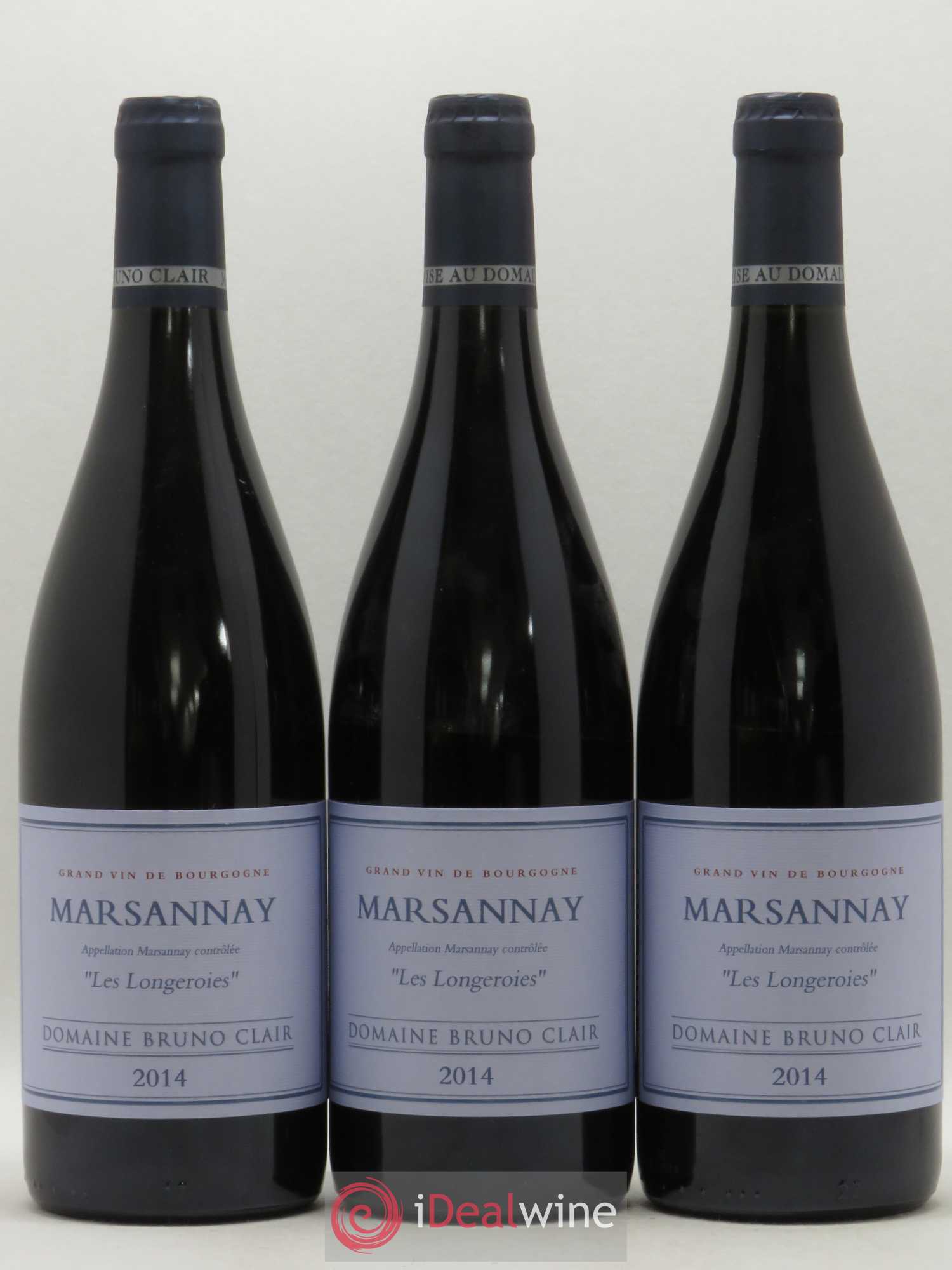 Marsannay Les Longeroies Bruno Clair (Domaine) 2014 - Lot de 3 bouteilles - 0
