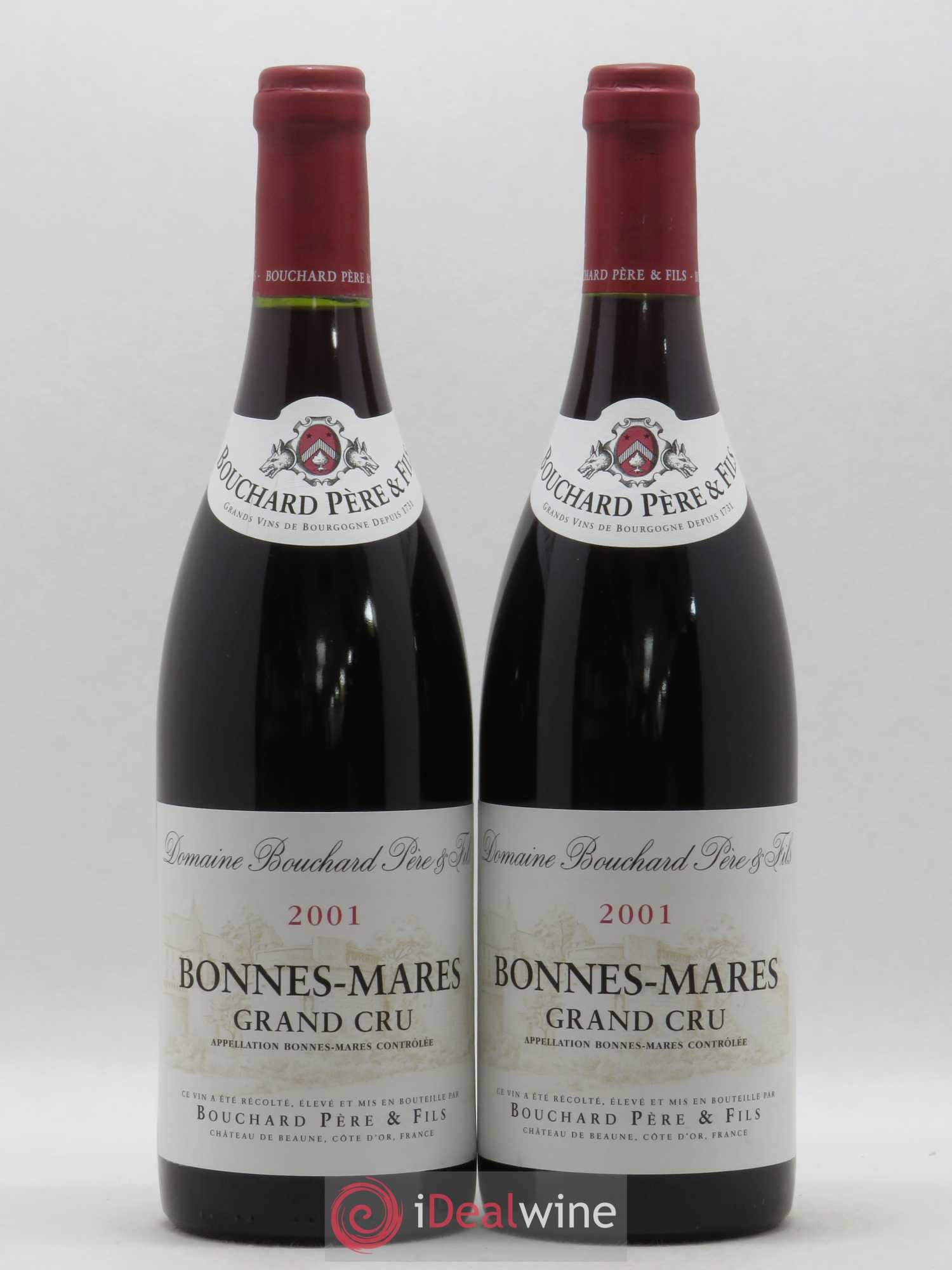 Bonnes-Mares Grand Cru Bouchard Père & Fils 2001 - Lot de 2 bouteilles - 0
