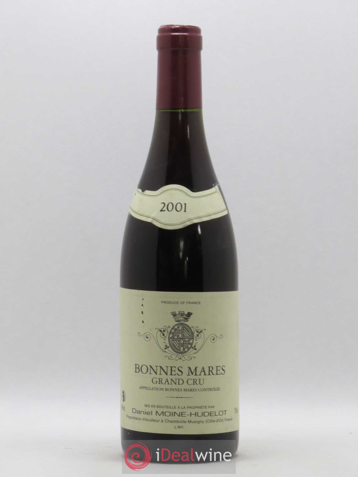 Bonnes-Mares Grand Cru Moine-Hudelot (Domaine) 2001 - Lot de 1 bouteille - 0