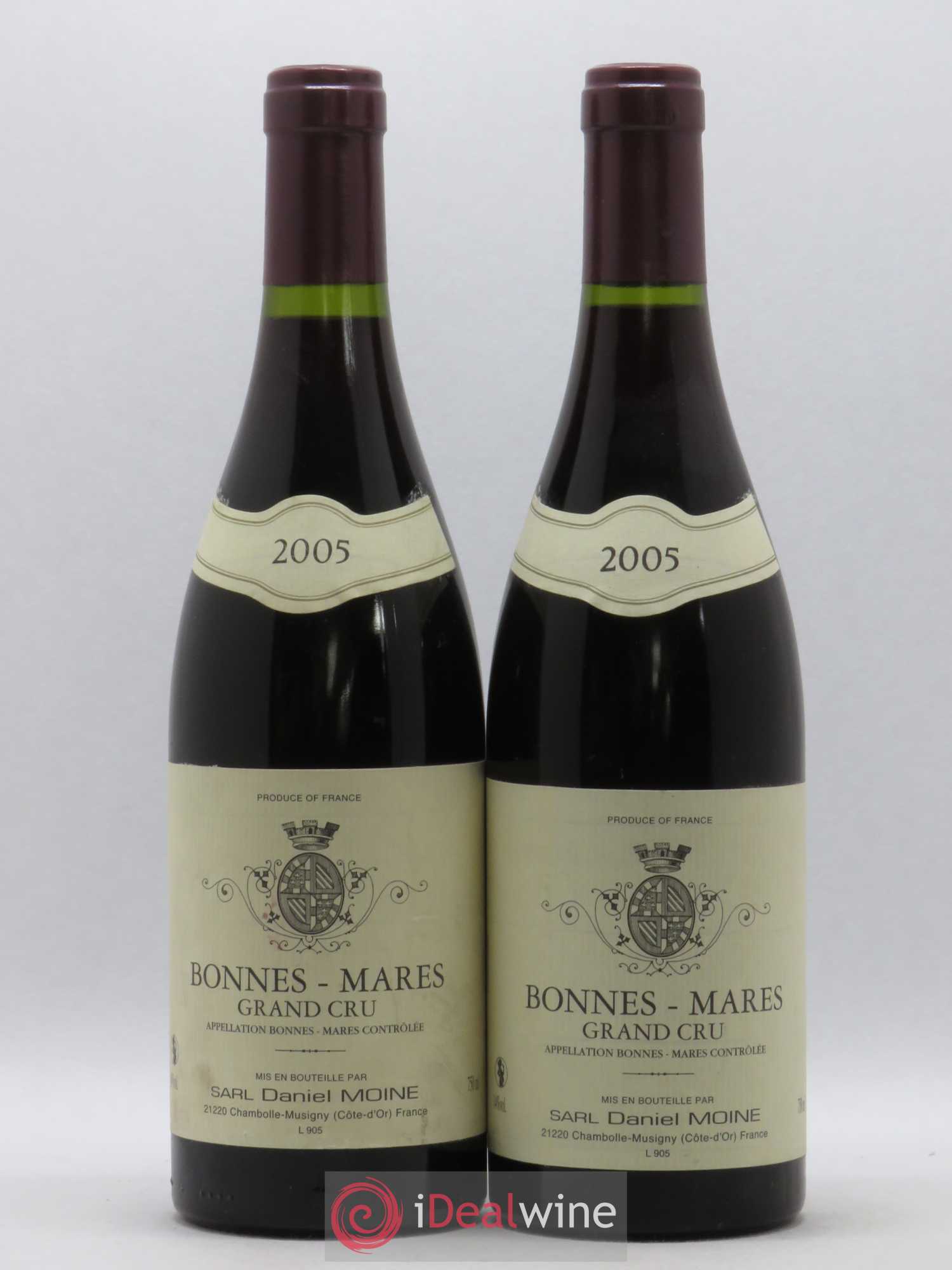 Bonnes-Mares Grand Cru Moine-Hudelot (Domaine) 2005 - Lot de 2 bouteilles - 0