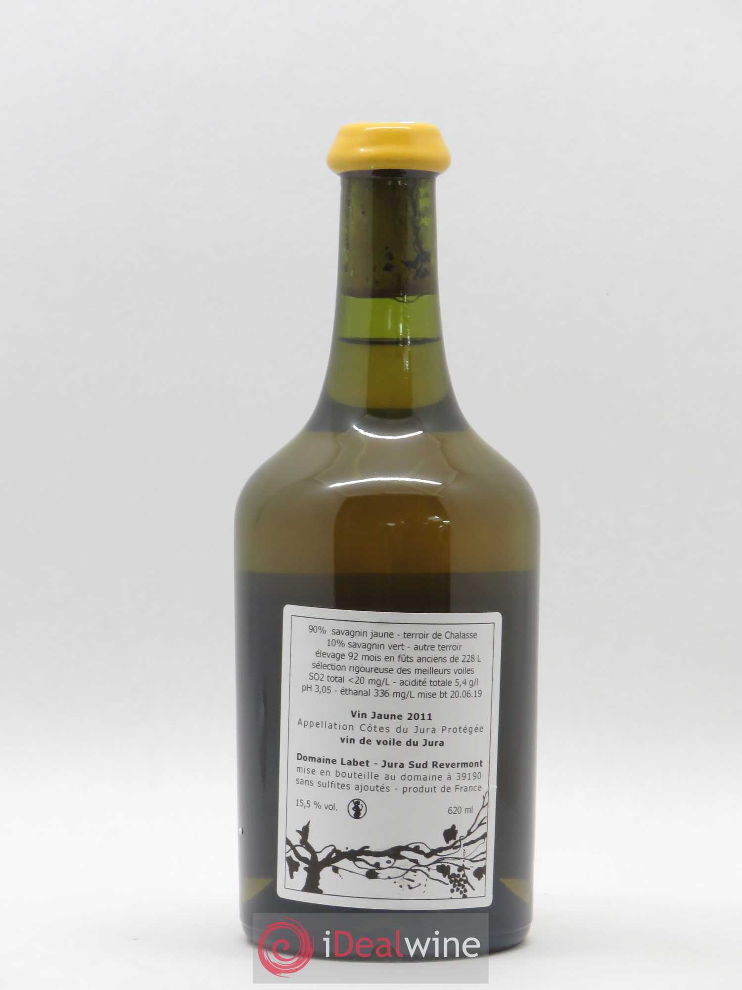 Côtes du Jura Vin Jaune Romain - Julien  - Charline Labet 2011 - Lot de 1 bouteille - 1