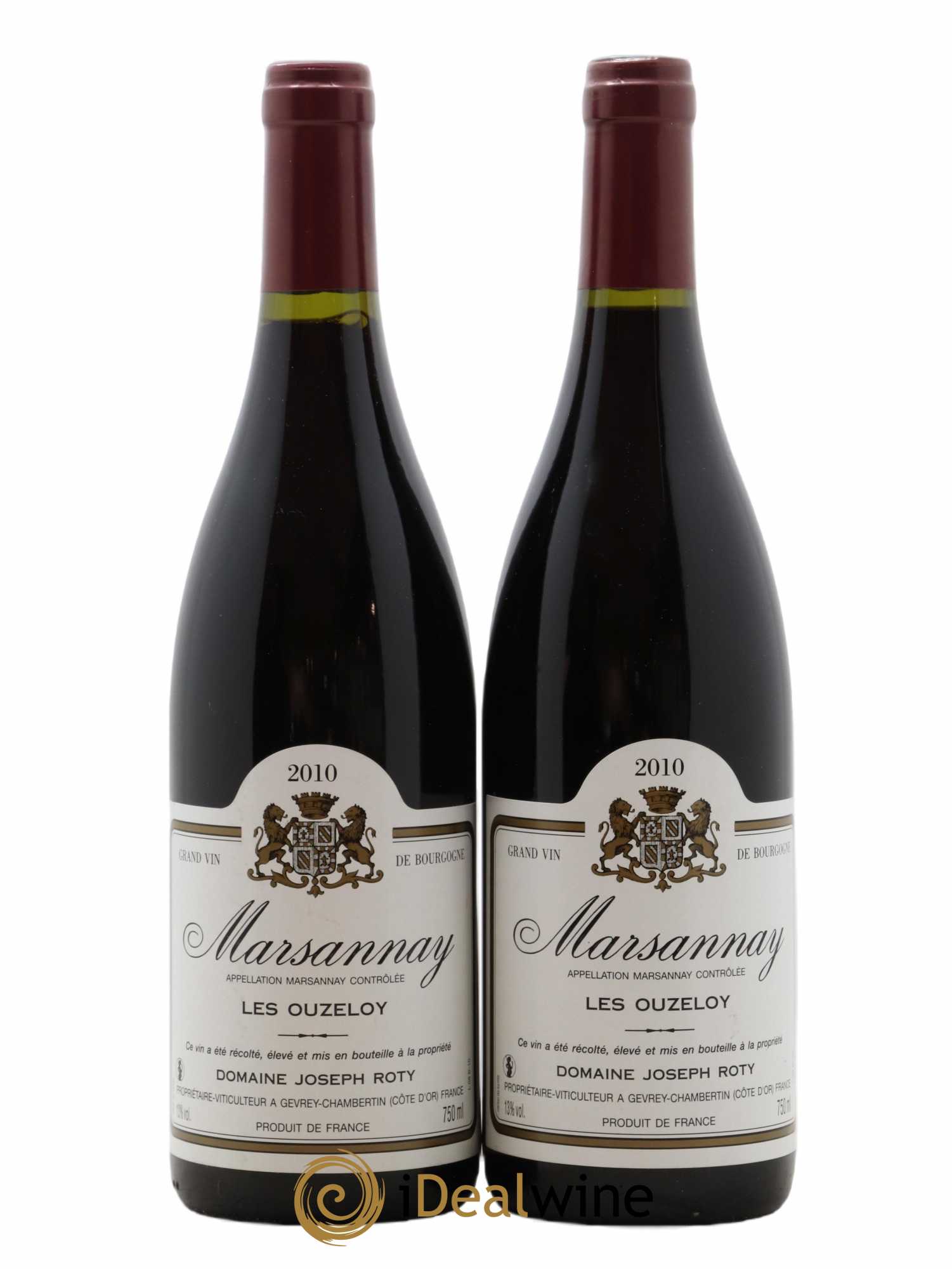 Marsannay Joseph Roty (Domaine) Ouzeloy 2010 - Lot de 2 bouteilles - 0
