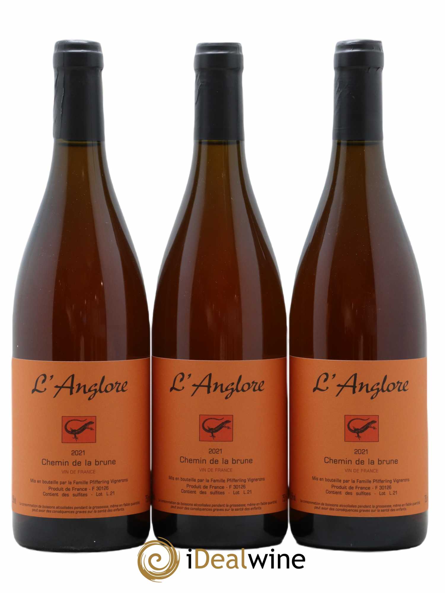 Vin de France Chemin de la brune L'Anglore 2021 - Lot de 3 bouteilles - 0