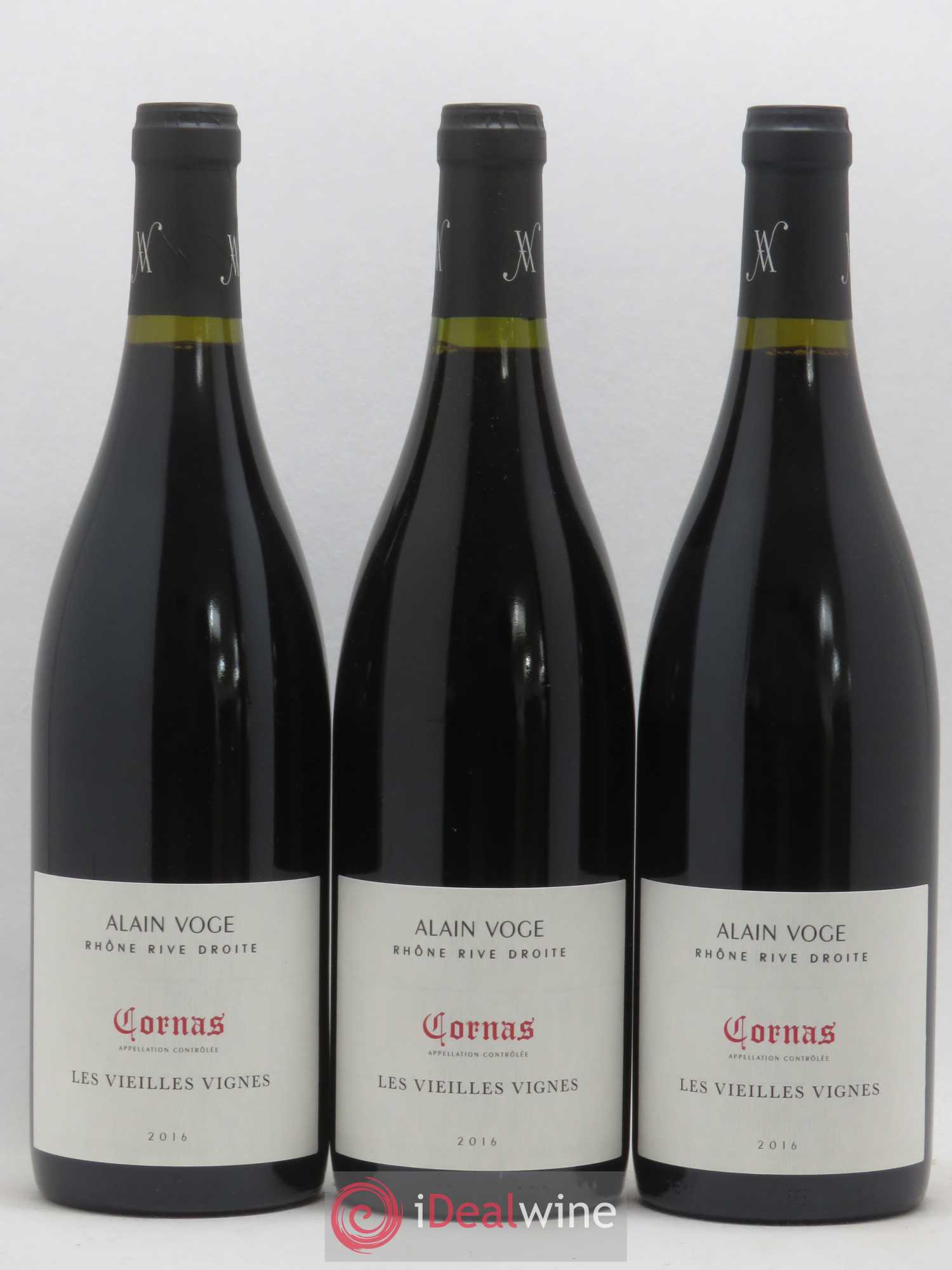 Cornas Les Vieilles Vignes Alain Voge (Domaine) 2016 - Lotto di 3 bottiglie - 0