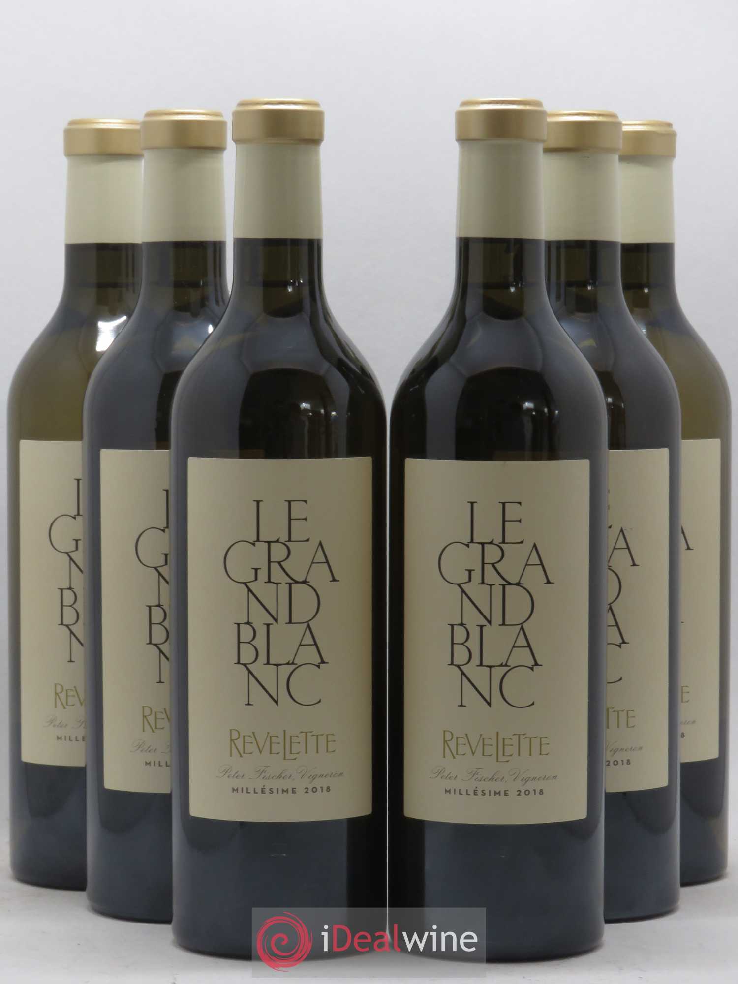 Méditerranée Château Revelette Le Grand Blanc Sandra & Peter Fischer 2018 - Lot de 6 bouteilles - 0