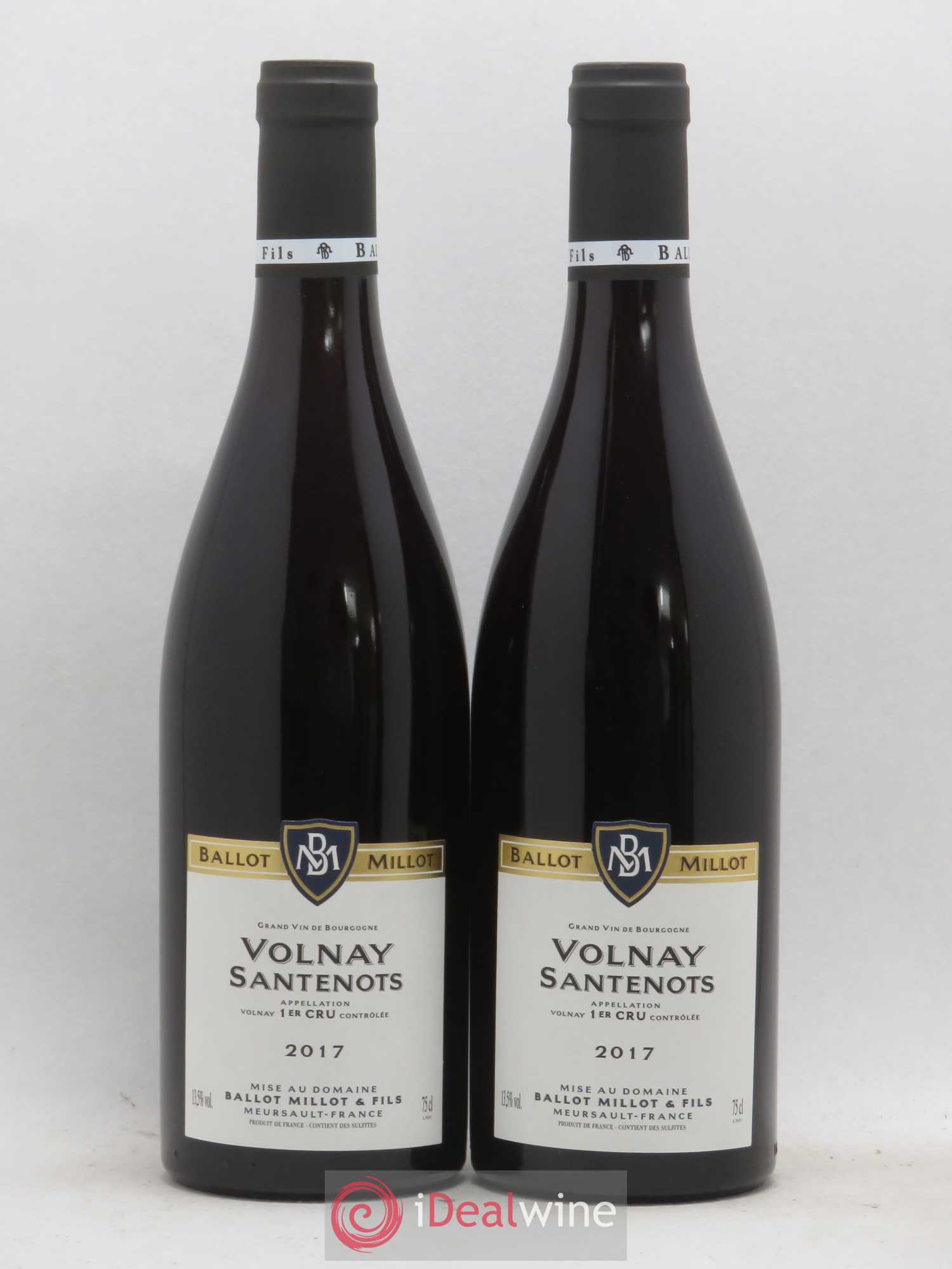 Volnay 1er Cru Santenots Ballot Millot 2017 - Posten von 2 Flaschen - 0