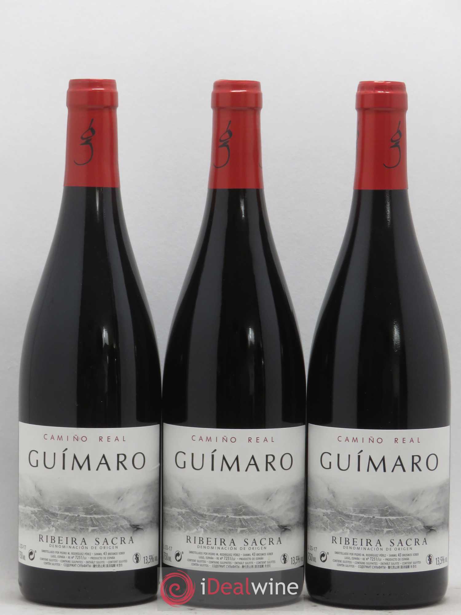 Espagne Ribeira Sacra Camino Real Guimaro 2017 - Lot de 6 bouteilles - 1