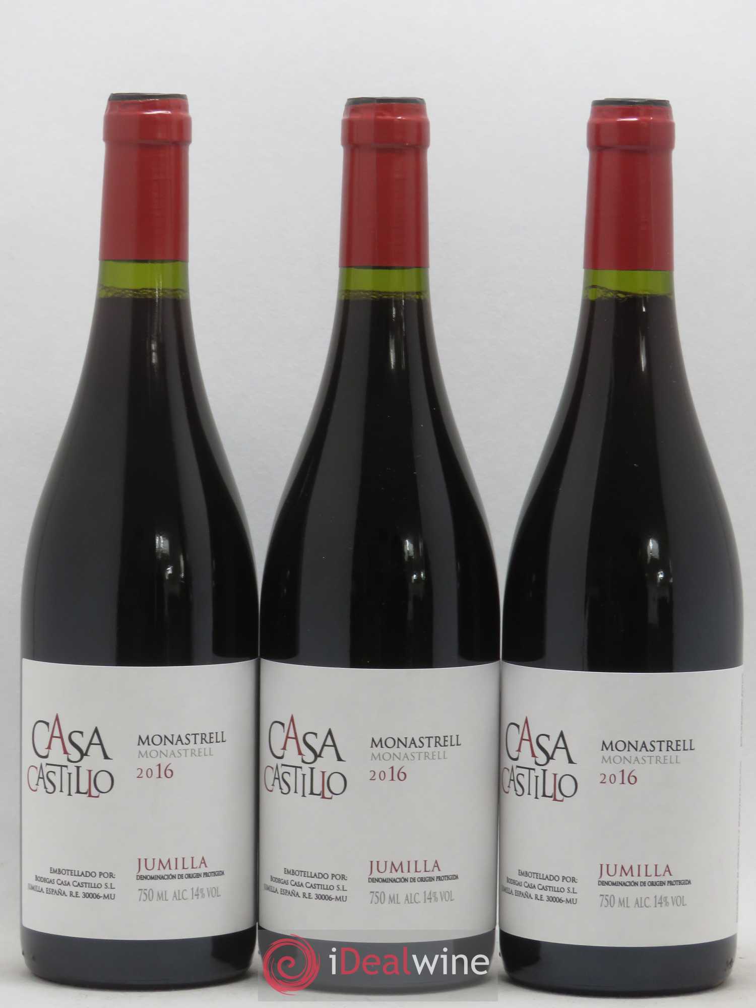 Jumilla Monastrell Casa Castillo 2016 - Lot de 3 bouteilles - 0