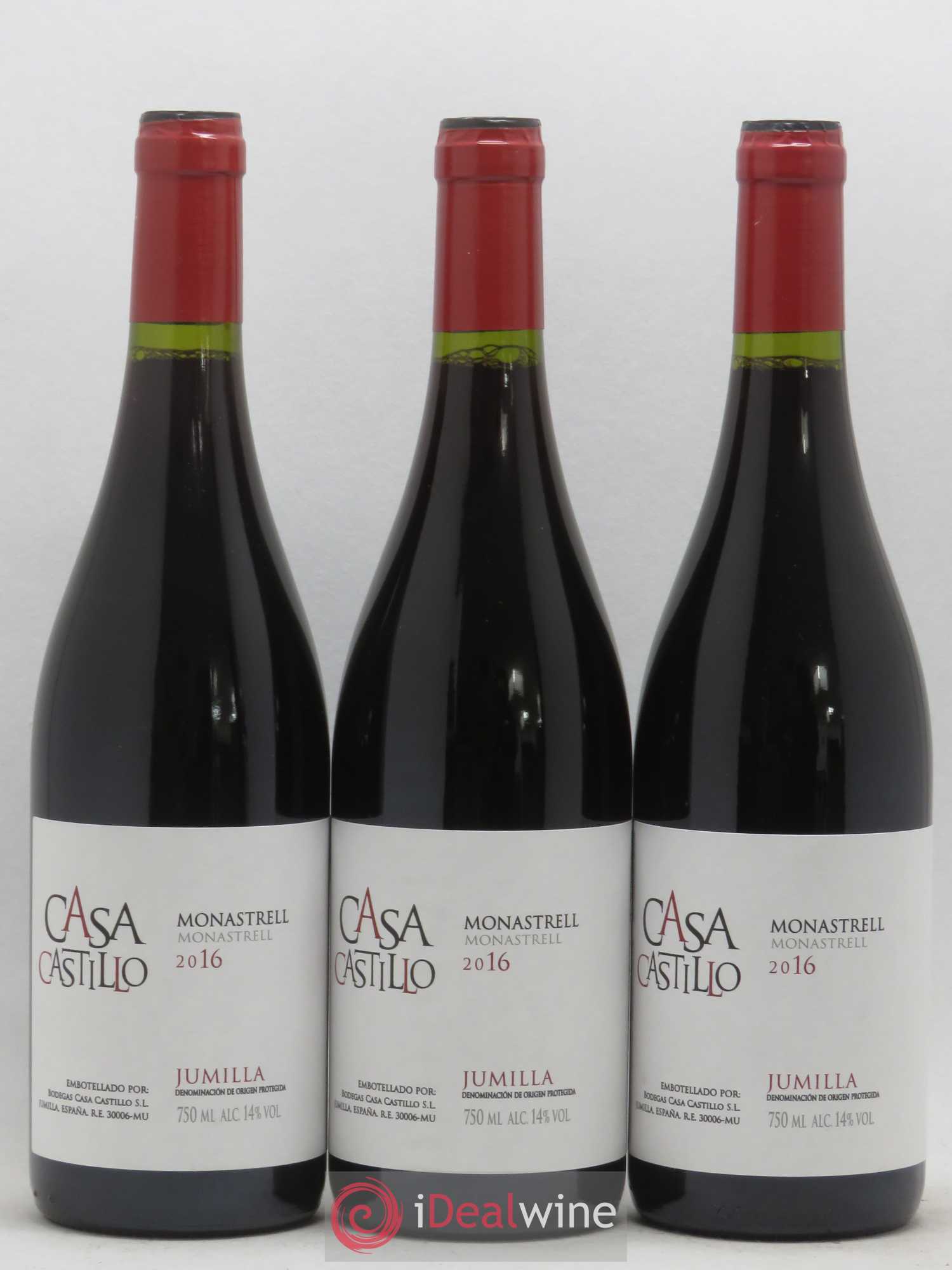 Jumilla Monastrell Casa Castillo 2016 - Lot de 3 bouteilles - 0