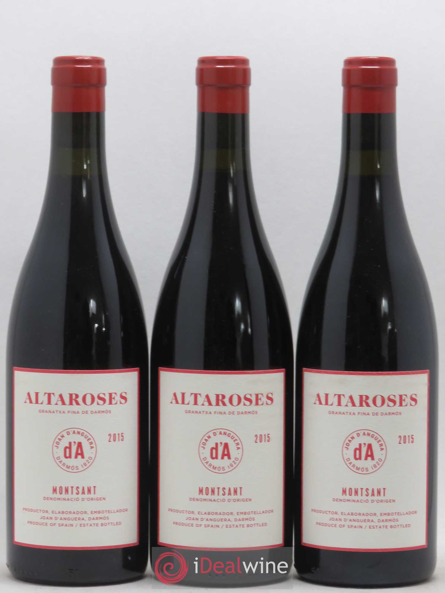 Montsant DO Altaroses Garnatxa Joan D'Anguera 2015 - Posten von 3 Flaschen - 0