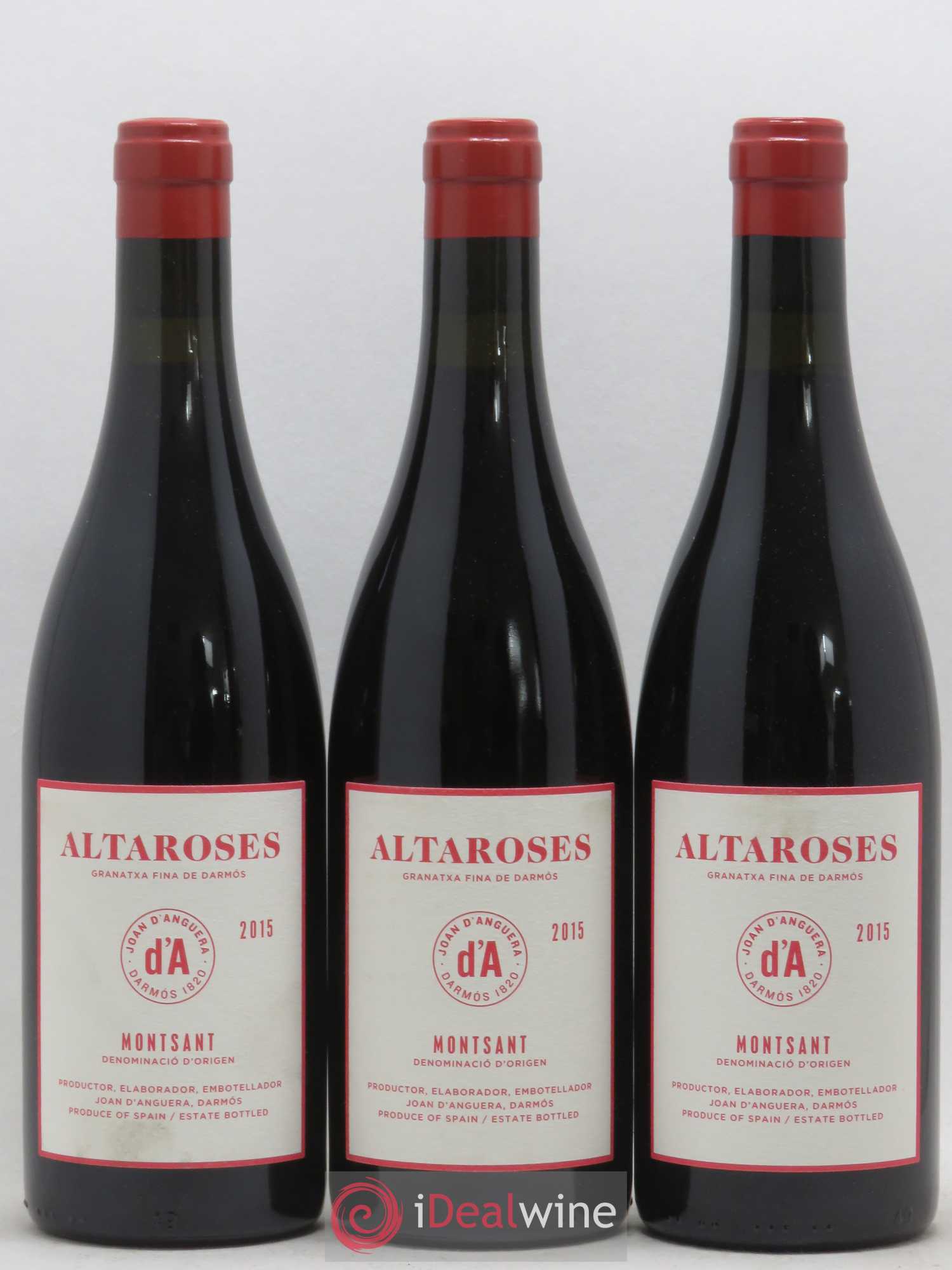 Montsant DO Altaroses Garnatxa Joan D'Anguera 2015 - Posten von 3 Flaschen - 0