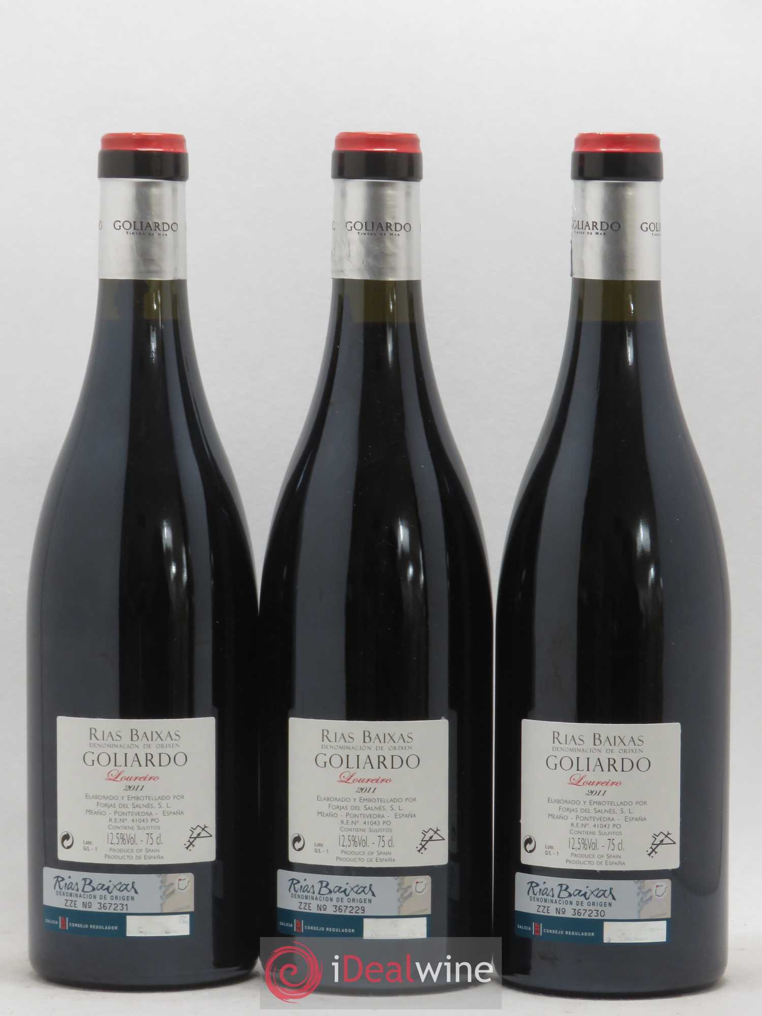 Espagne Rias Baixas Forjas Del Salnes Goliardo Loureiro 2011 - Posten von 3 Flaschen - 1