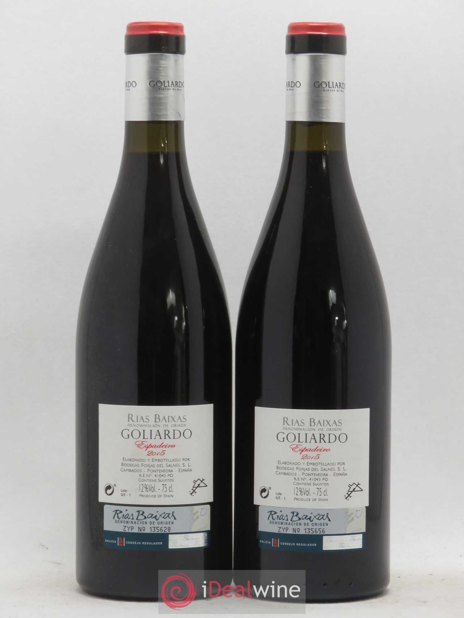 Espagne Rias Baixas Forjas Del Salnes Goliardo Espadeiro 2015 - Posten von 2 Flaschen - 1