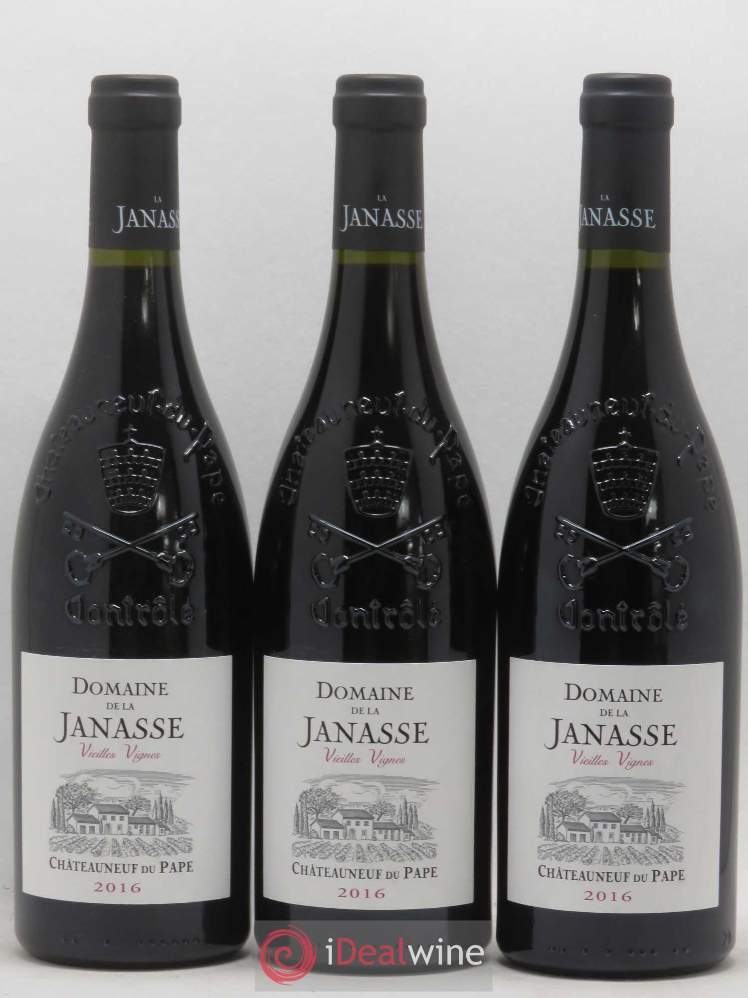 Châteauneuf-du-Pape Cuvée Vieilles Vignes La Janasse (Domaine de) 2016 - Lotto di 12 bottiglie - 1