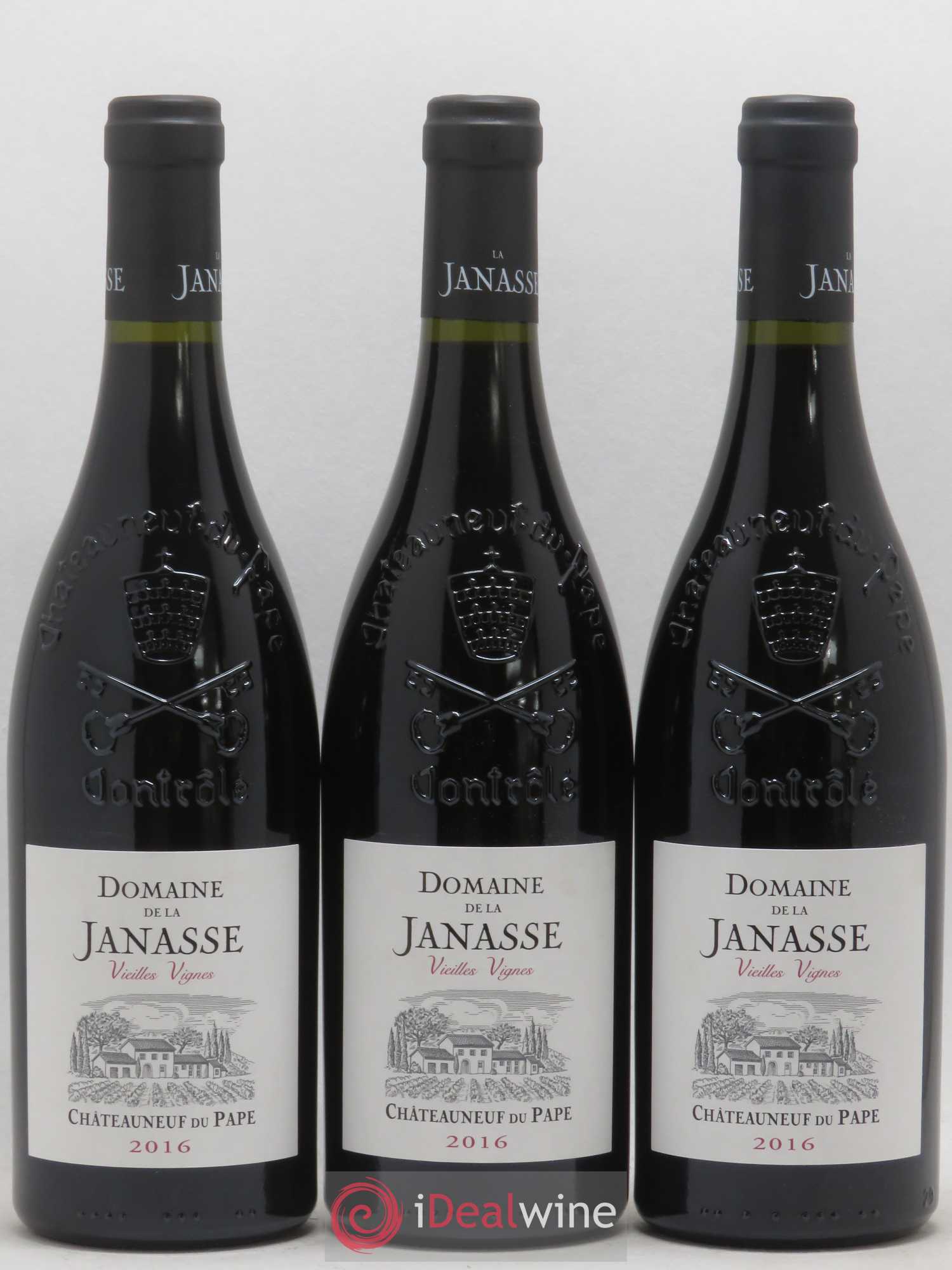 Châteauneuf-du-Pape Cuvée Vieilles Vignes La Janasse (Domaine de) 2016 - Lotto di 12 bottiglie - 3