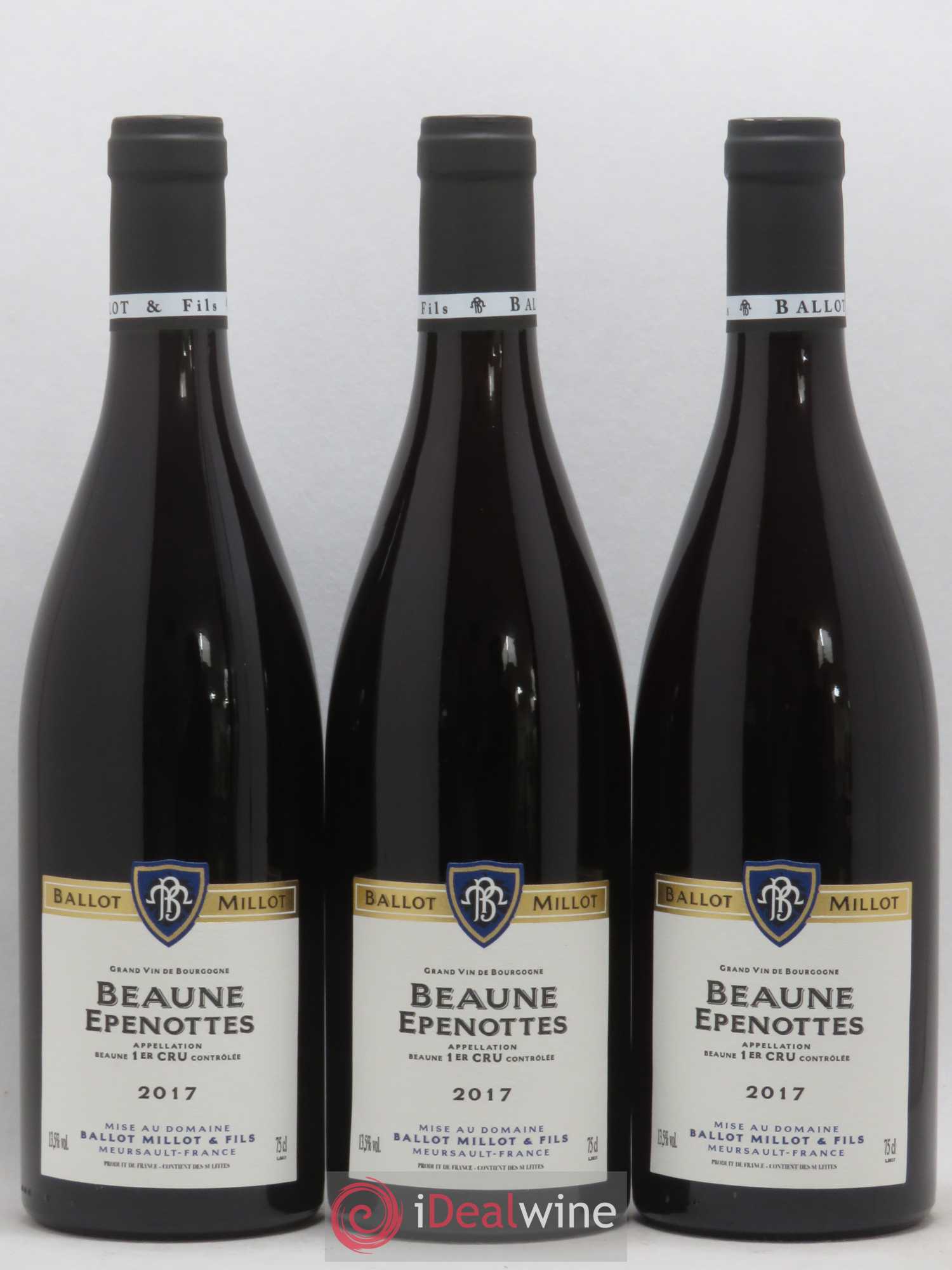 Beaune 1er Cru Epenottes Ballot Millot 2017 - Posten von 3 Flaschen - 0