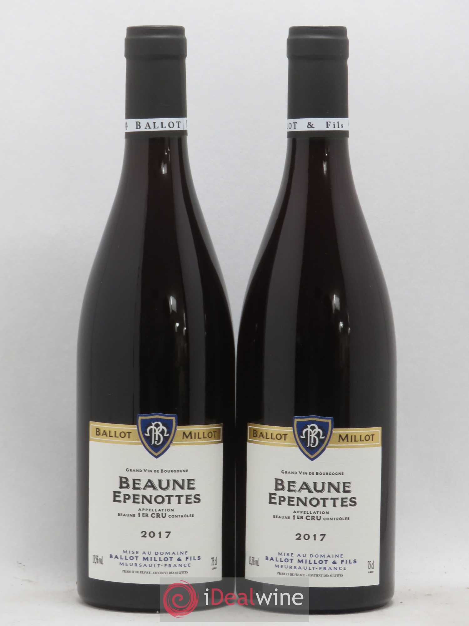 Beaune 1er Cru Epenottes Ballot Millot 2017 - Posten von 2 Flaschen - 0