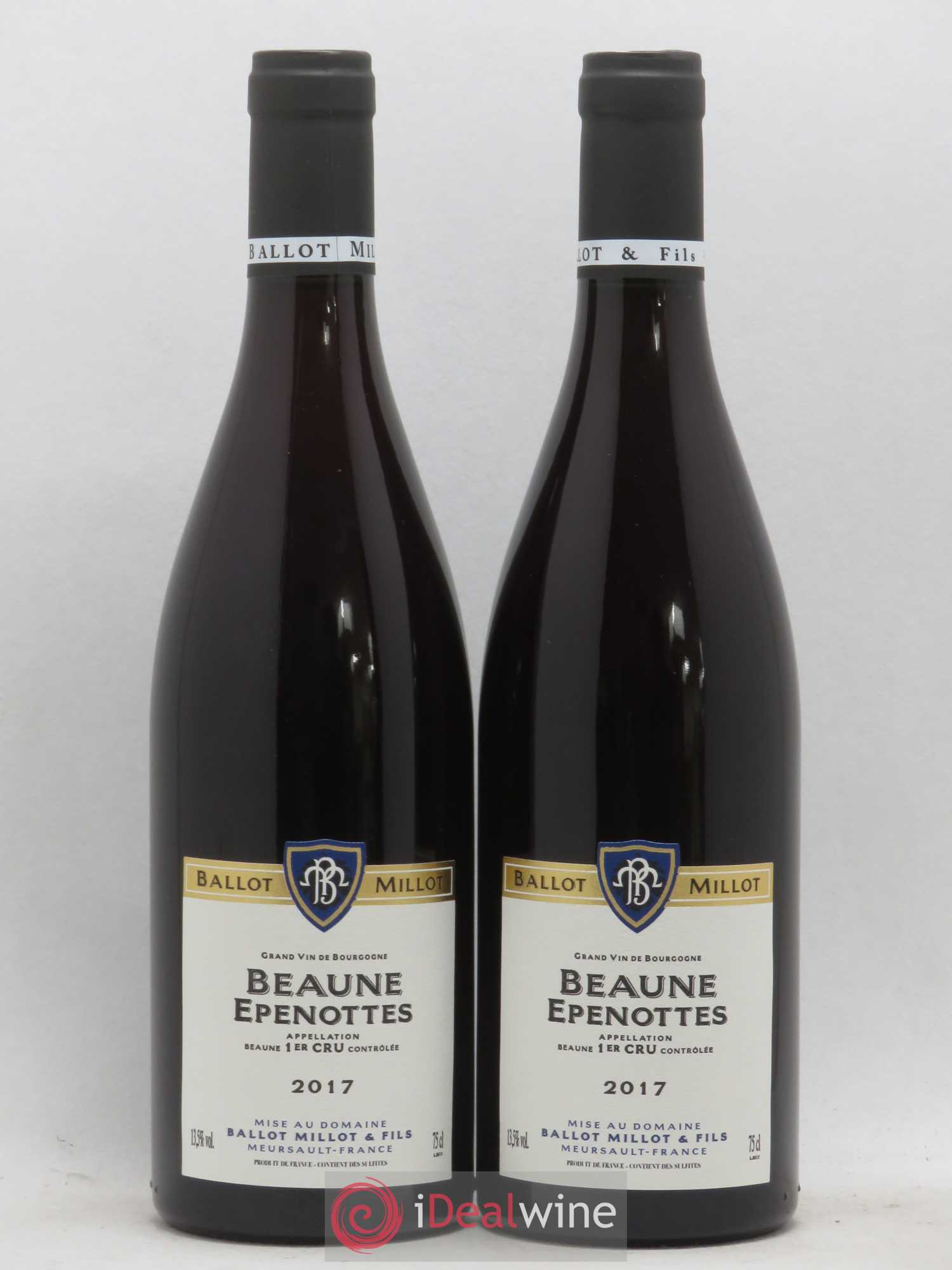 Beaune 1er Cru Epenottes Ballot Millot 2017 - Posten von 2 Flaschen - 0