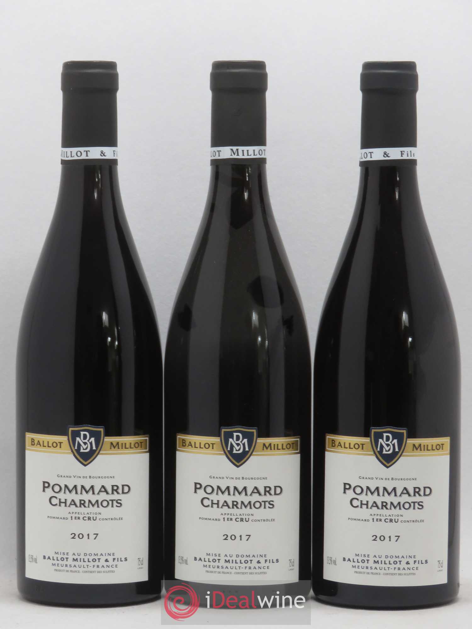 Pommard 1er Cru Charmots Ballot Millot 2017 - Posten von 3 Flaschen - 0