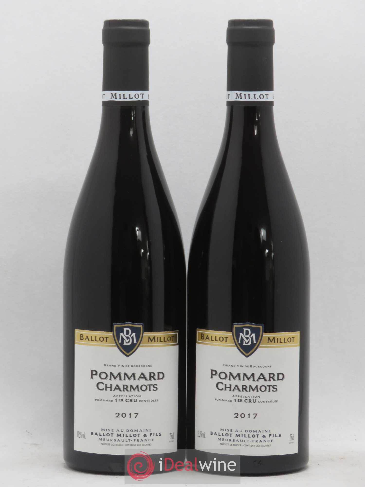 Pommard 1er Cru Charmots Ballot Millot 2017 - Posten von 2 Flaschen - 0