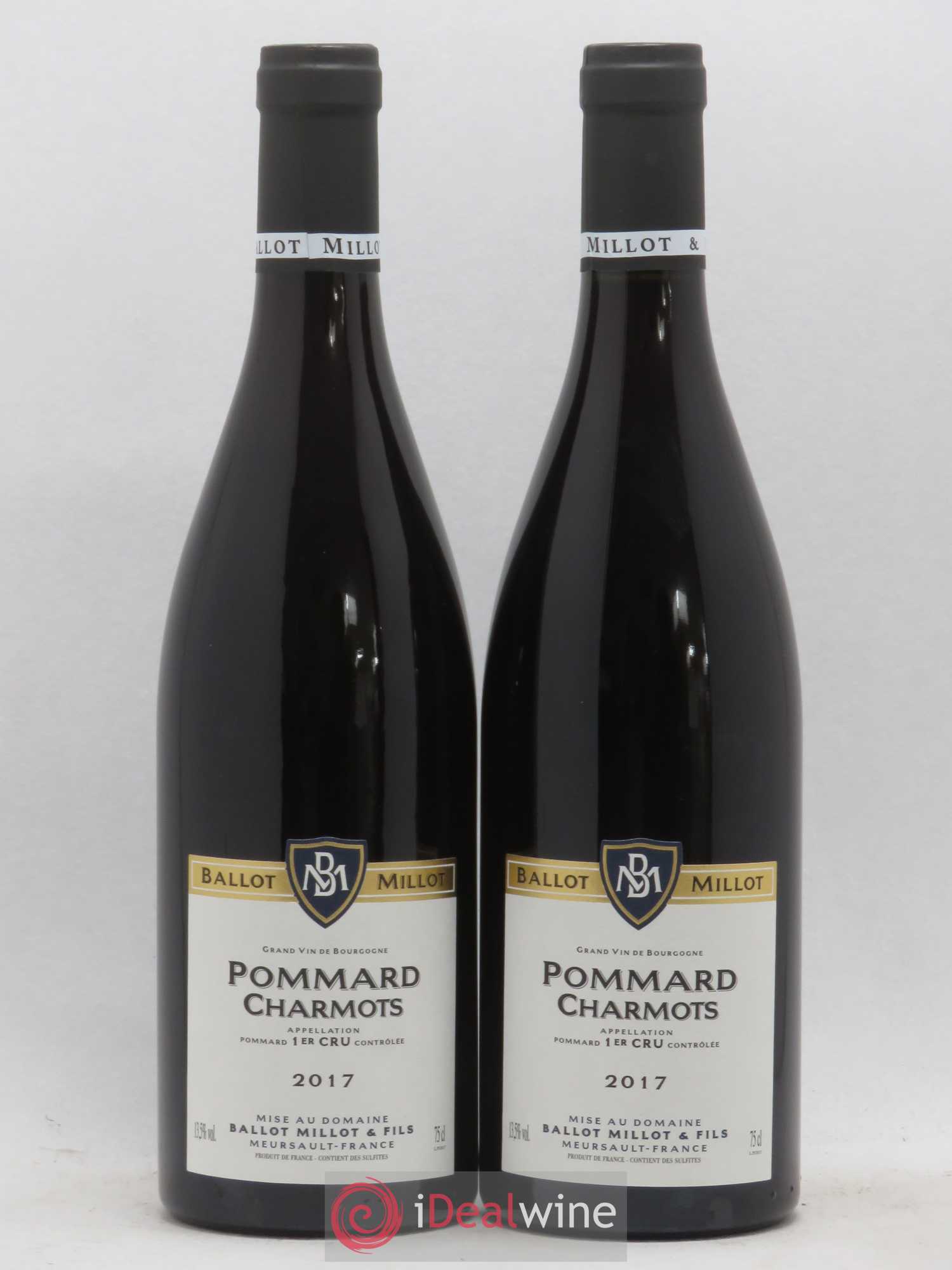 Pommard 1er Cru Charmots Ballot Millot 2017 - Posten von 2 Flaschen - 0