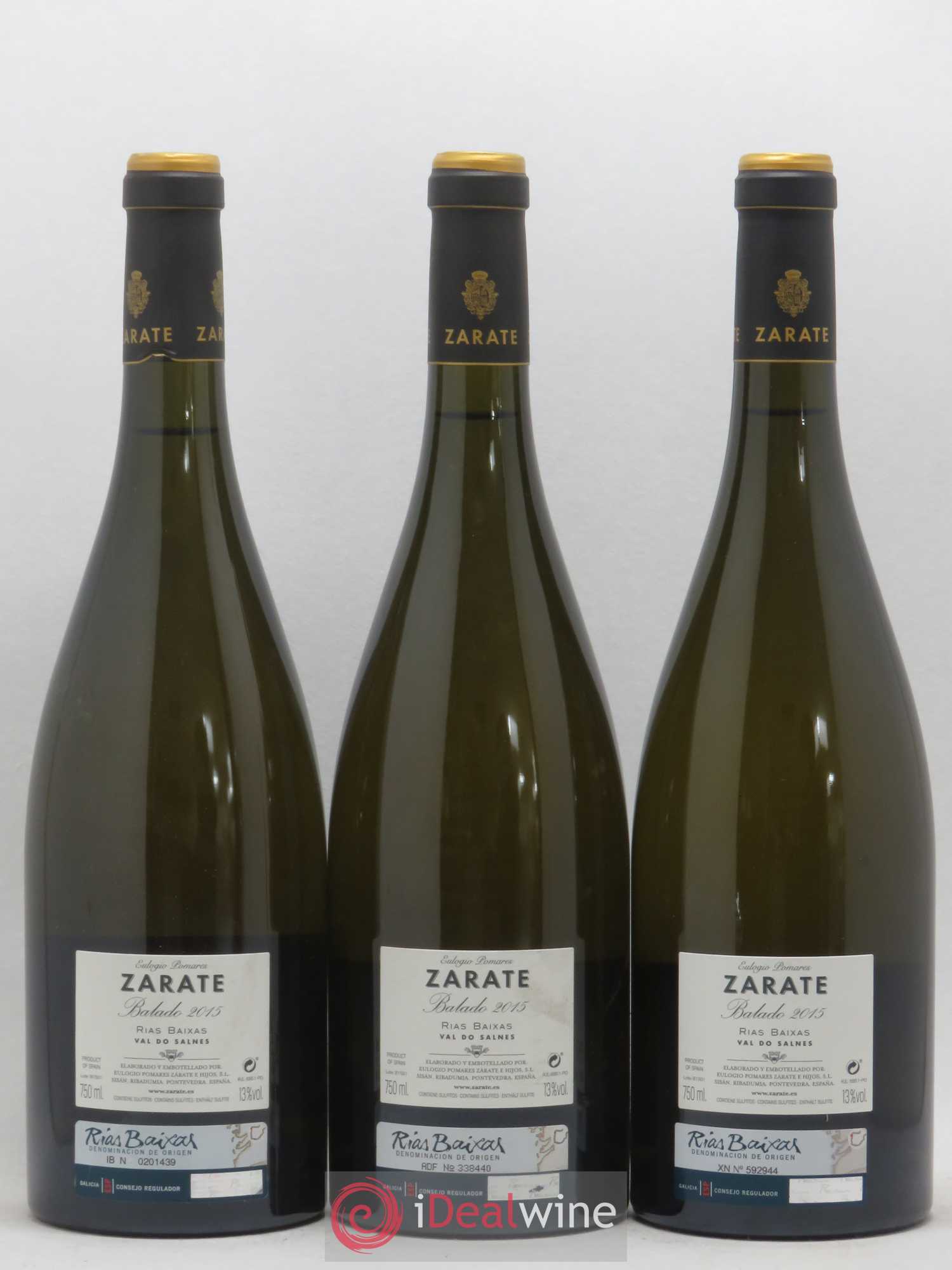 Rias Baixas Balado Zarate 2015 - Posten von 6 Flaschen - 2