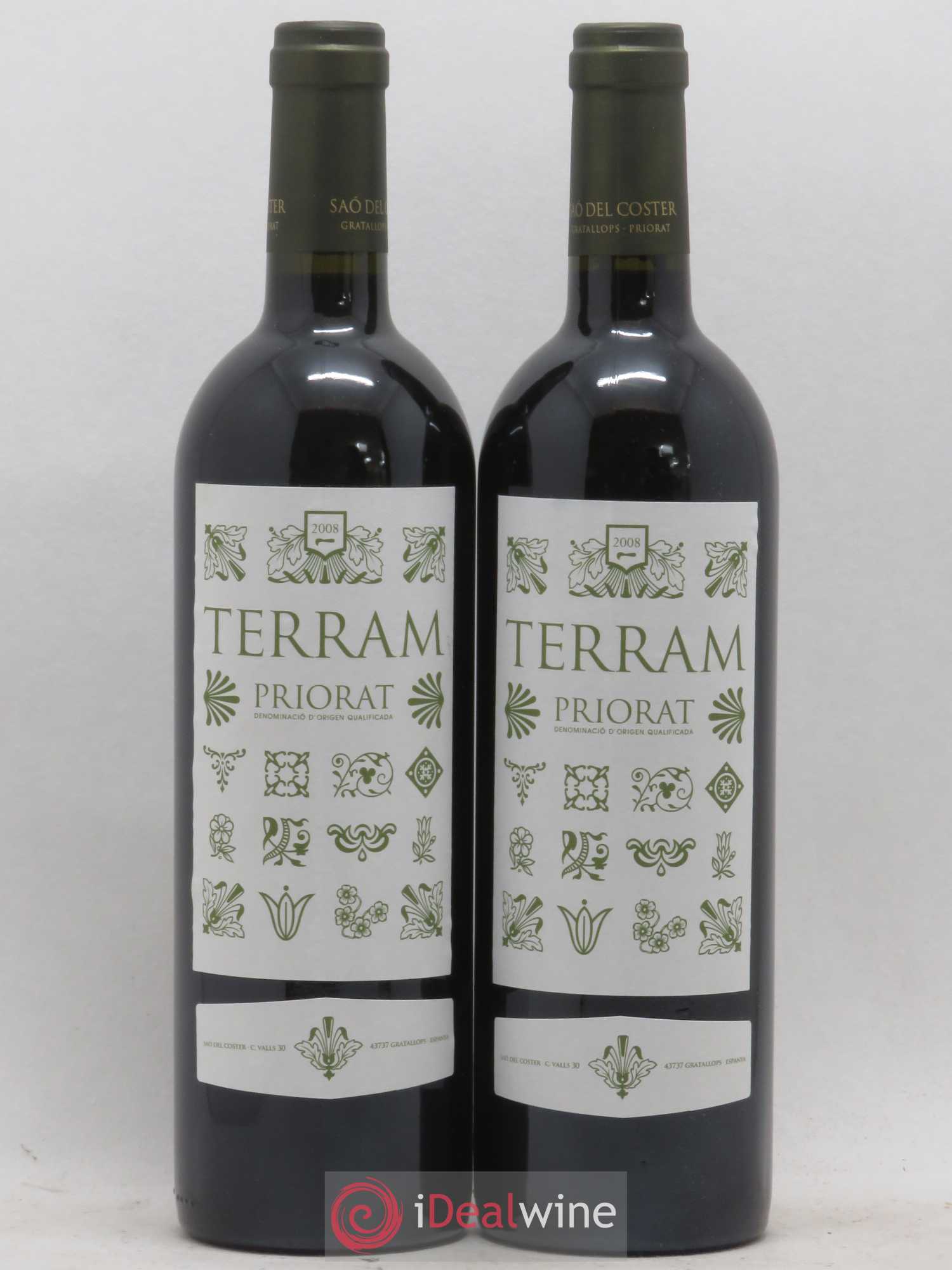 Priorat DOCA Terram Sao Del Colster 2008 - Lot de 2 bouteilles - 0