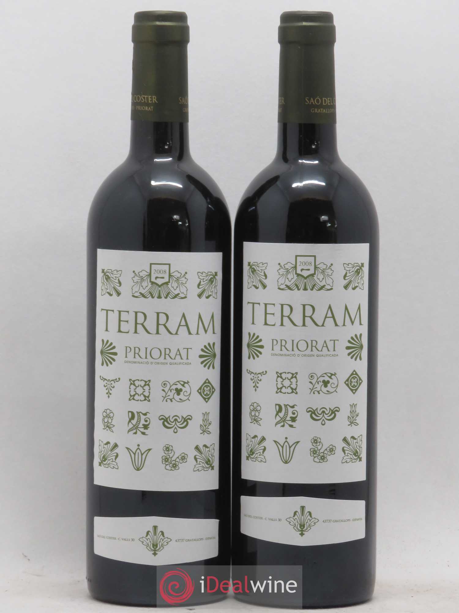 Priorat DOCA Terram Sao Del Colster 2008 - Lot de 2 bouteilles - 0