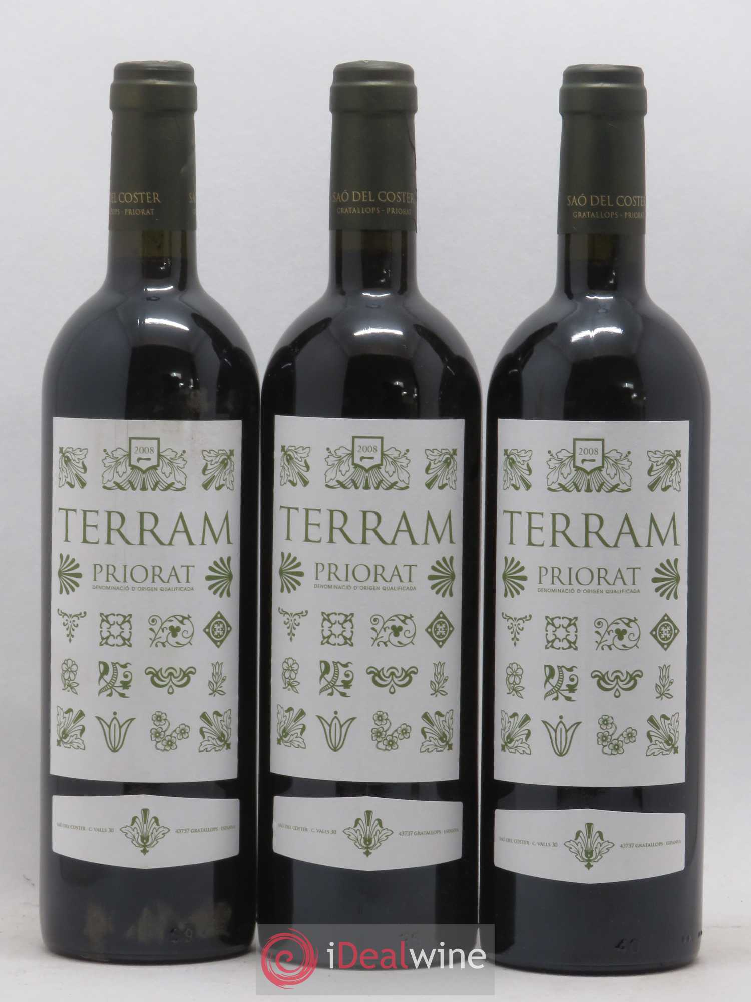 Priorat DOCA Terram Sao Del Colster 2008 - Posten von 3 Flaschen - 0