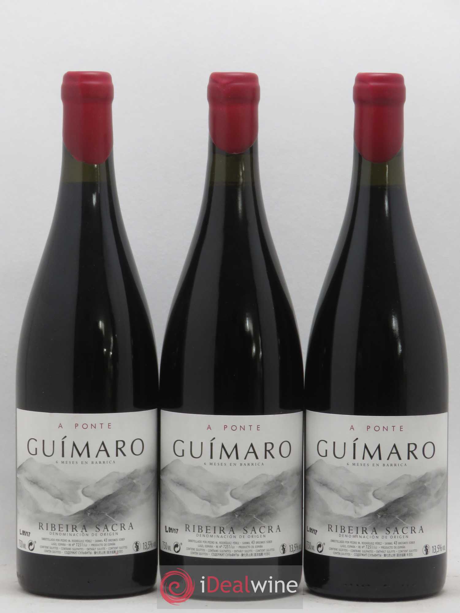 Espagne Ribeira Sacra A Ponte Guimaro 2017 - Lot de 6 bouteilles - 1