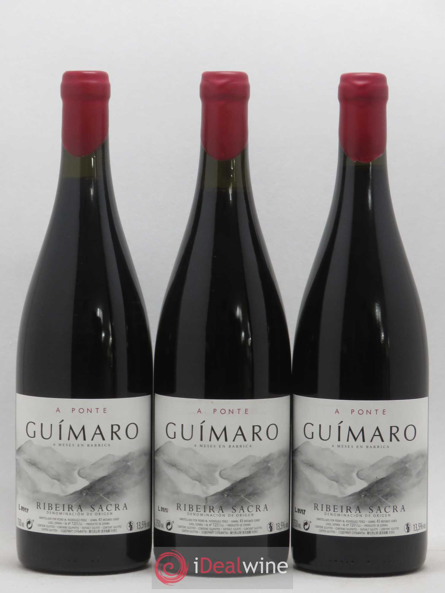 Espagne Ribeira Sacra A Ponte Guimaro 2017 - Lot de 3 bouteilles - 0